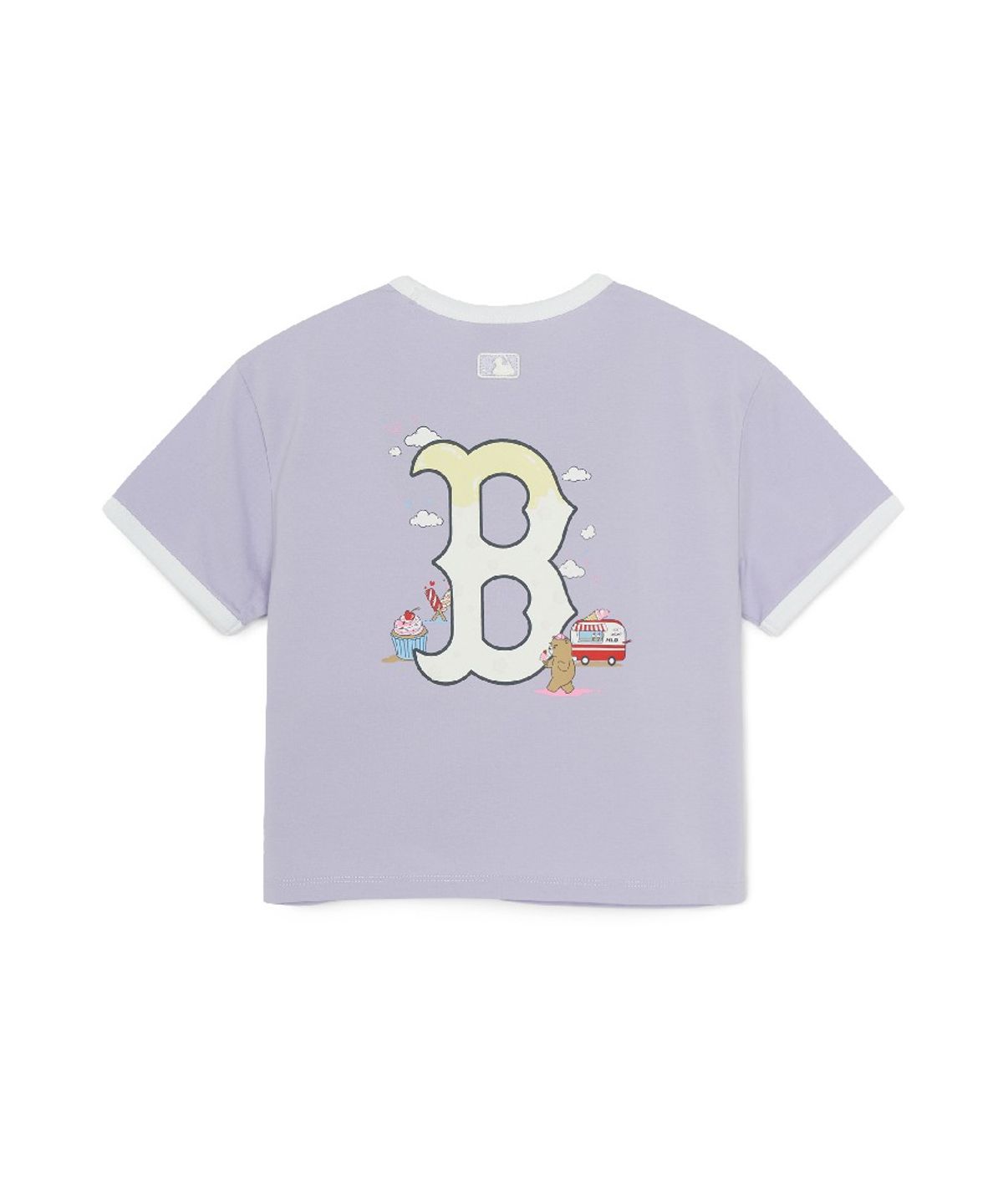 엠엘비 키즈(MLB KIDS) 걸즈 스포티브 라이크 아트웍 티셔츠 BOS (Lavender)