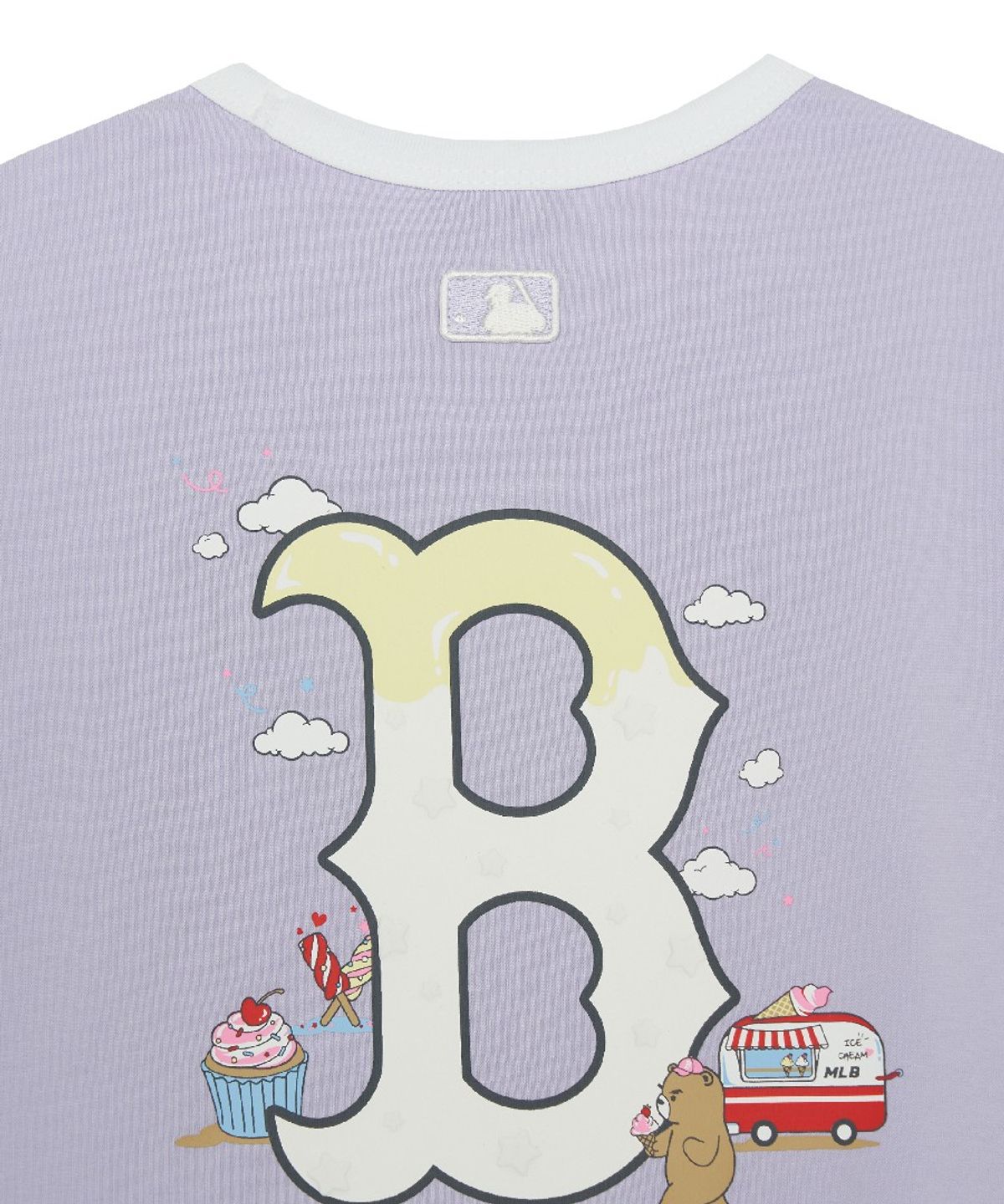 엠엘비 키즈(MLB KIDS) 걸즈 스포티브 라이크 아트웍 티셔츠 BOS (Lavender)