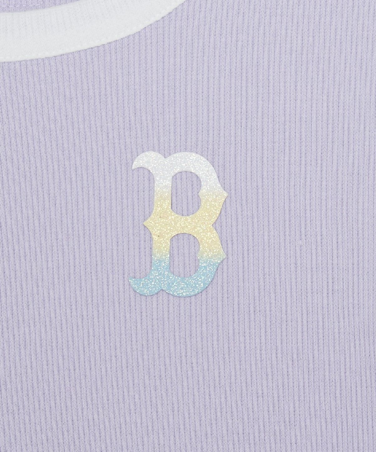 엠엘비 키즈(MLB KIDS) 걸즈 스포티브 베이직 여아 로고 링거티셔츠 BOS (Lavender)
