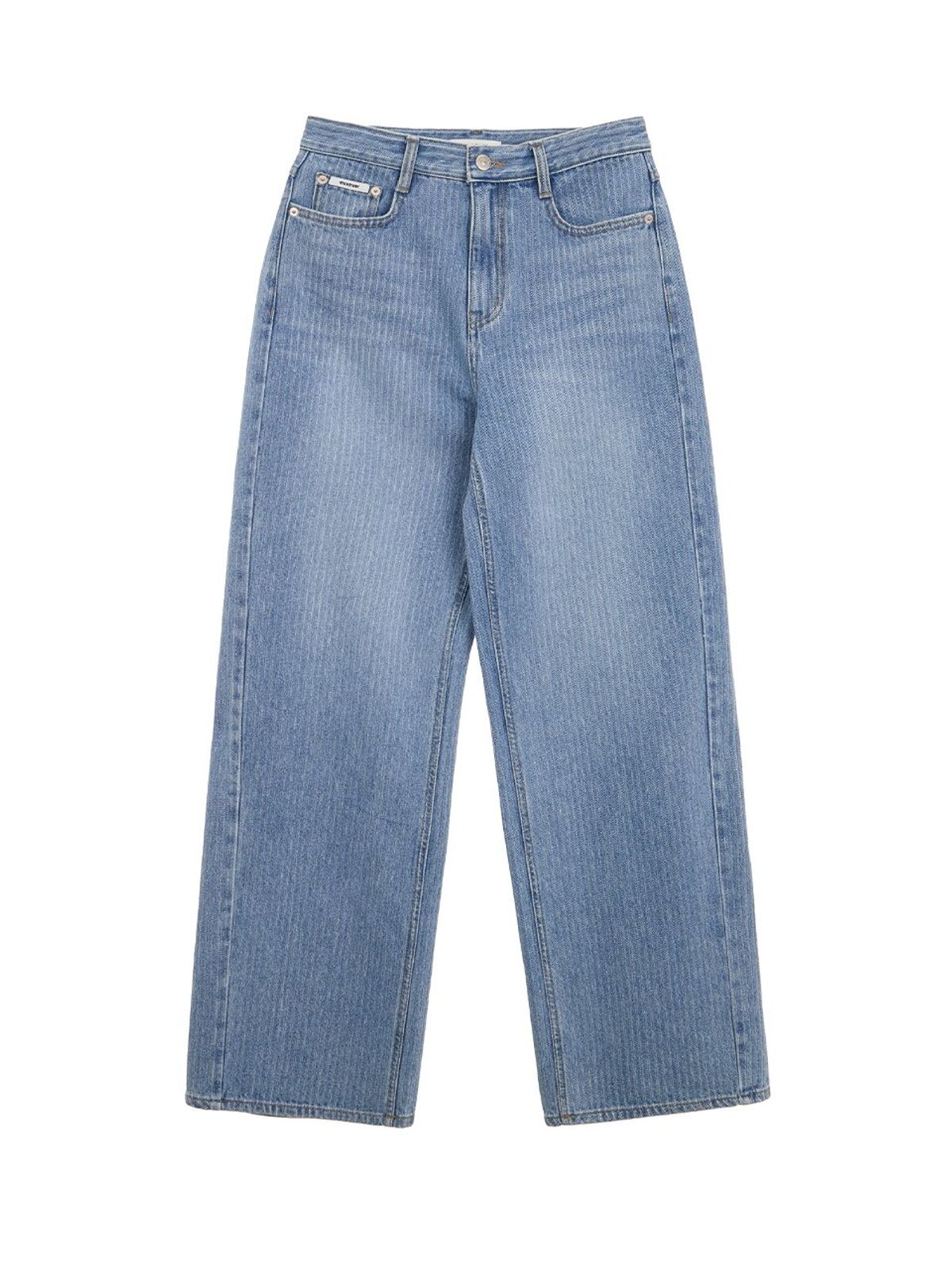 뮈뮈에르(MUEMUER) Semi Wide Stripe Denim Pants MU2611DN104M