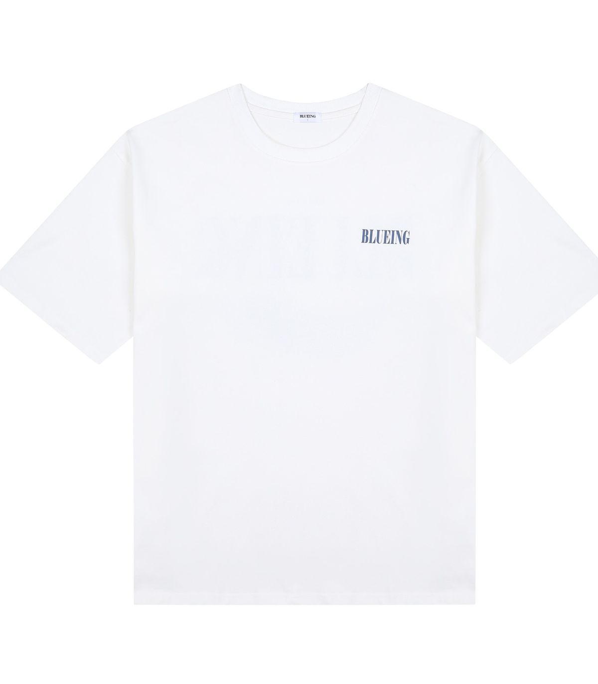 블루잉(BLUEING) BLUEING WHALE GRAPHIC LOGO TEE [WHITE]
