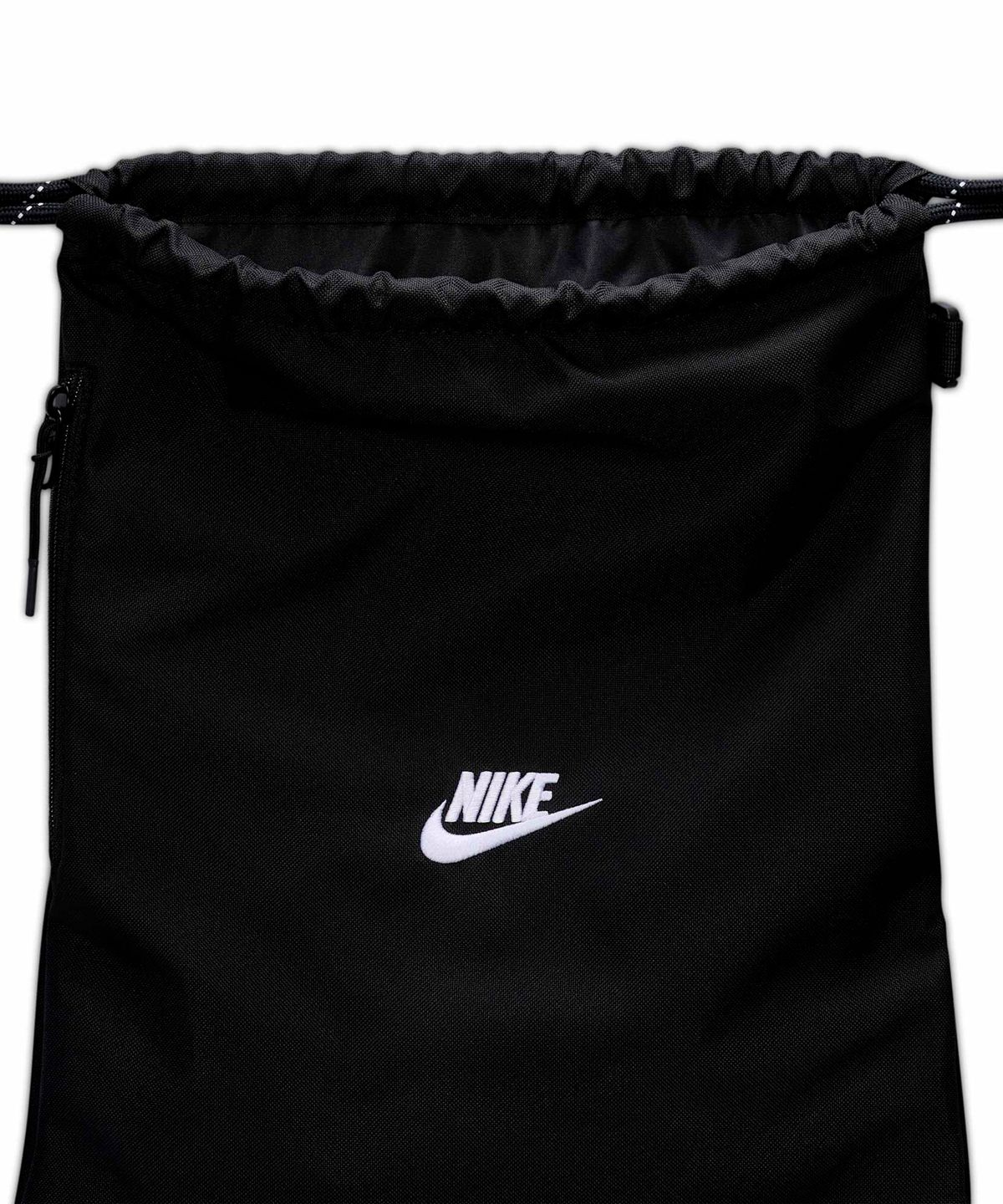 나이키(NIKE) 헤리티지 2.0 드로스트링 백(12L) - 블랙:화이트 / IB4356-010