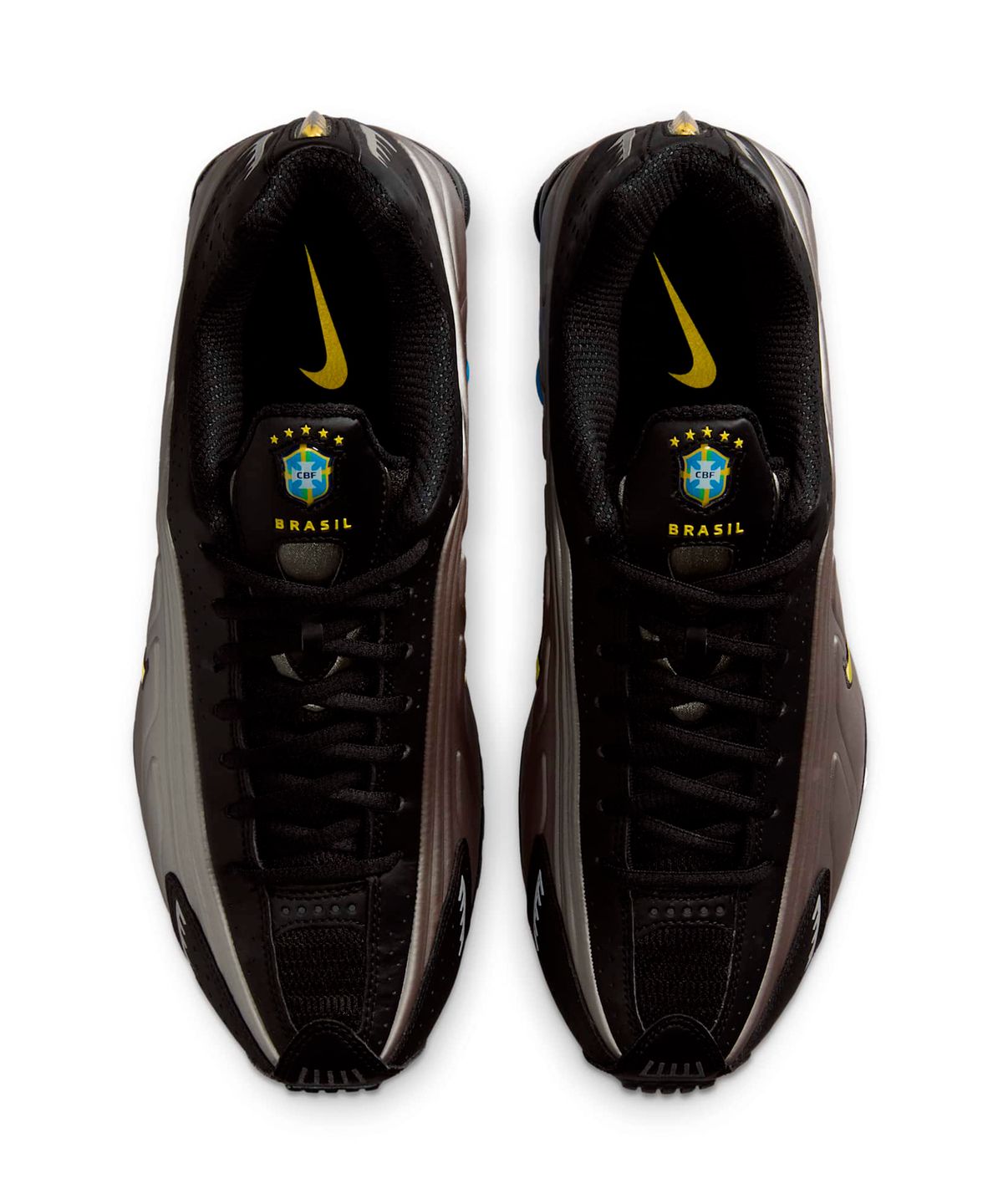 나이키(NIKE) 샥스 R4 브라질 M - 블랙:메탈릭 퓨터:라이트 포토 블루:카나리아 / IO8134-001