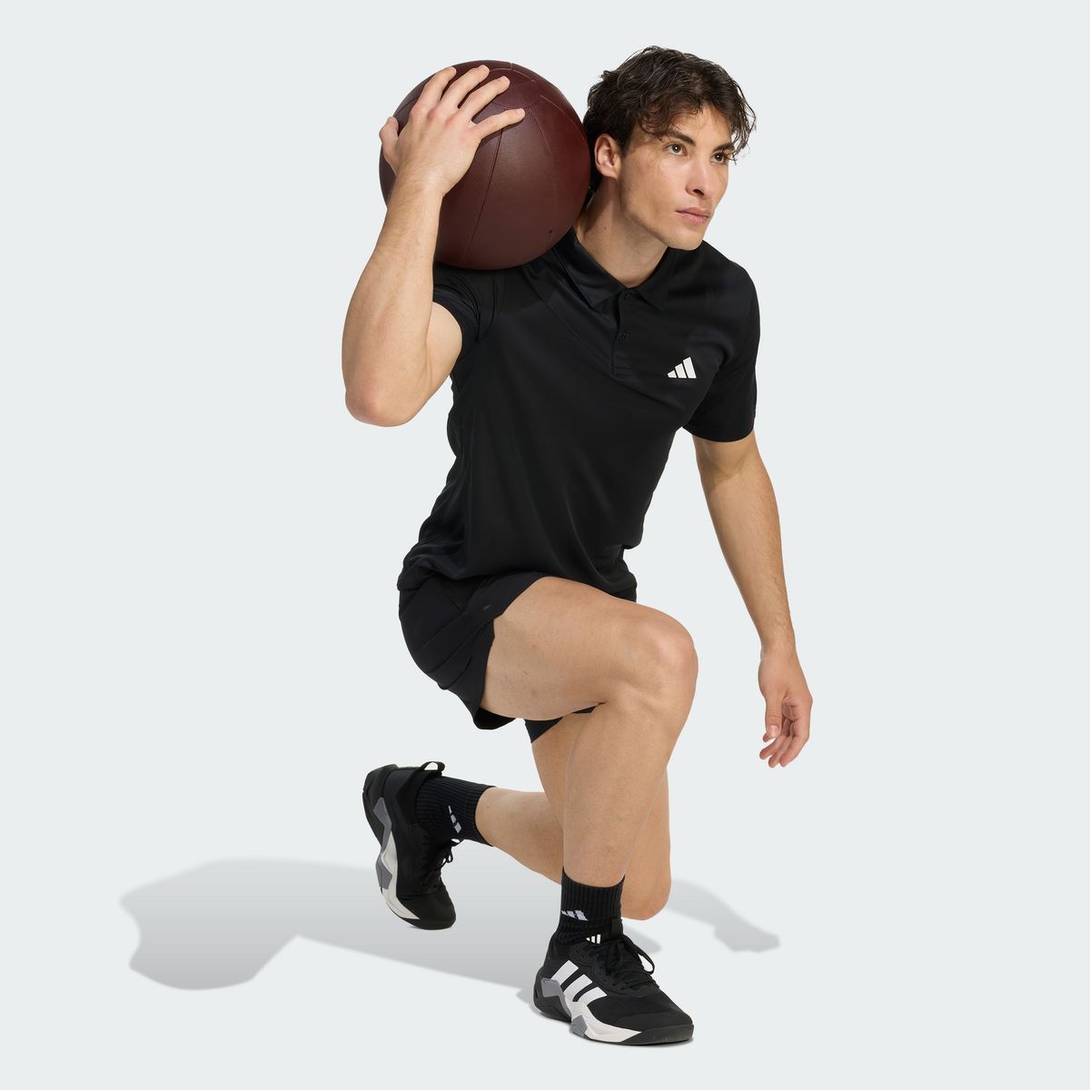 아디다스(ADIDAS) 워크아웃 에센셜 베이스 폴로 셔츠 KA3563