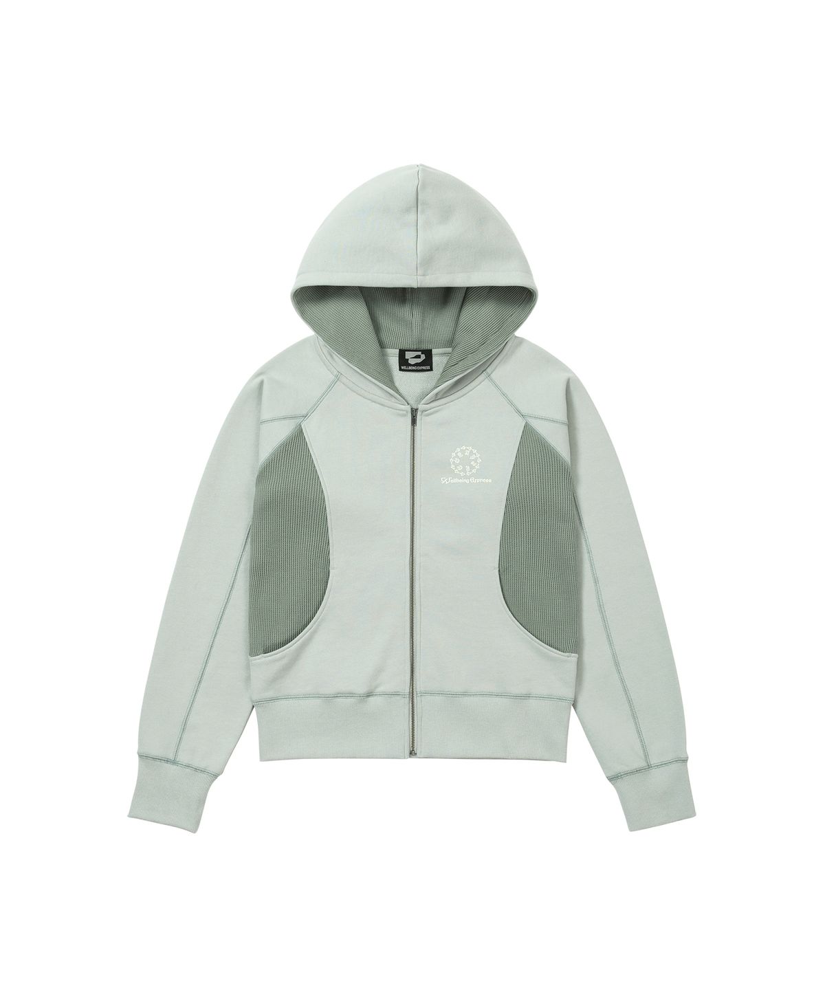 웰빙익스프레스(WELLBEING EXPRESS) Waffle Hoodie Mint