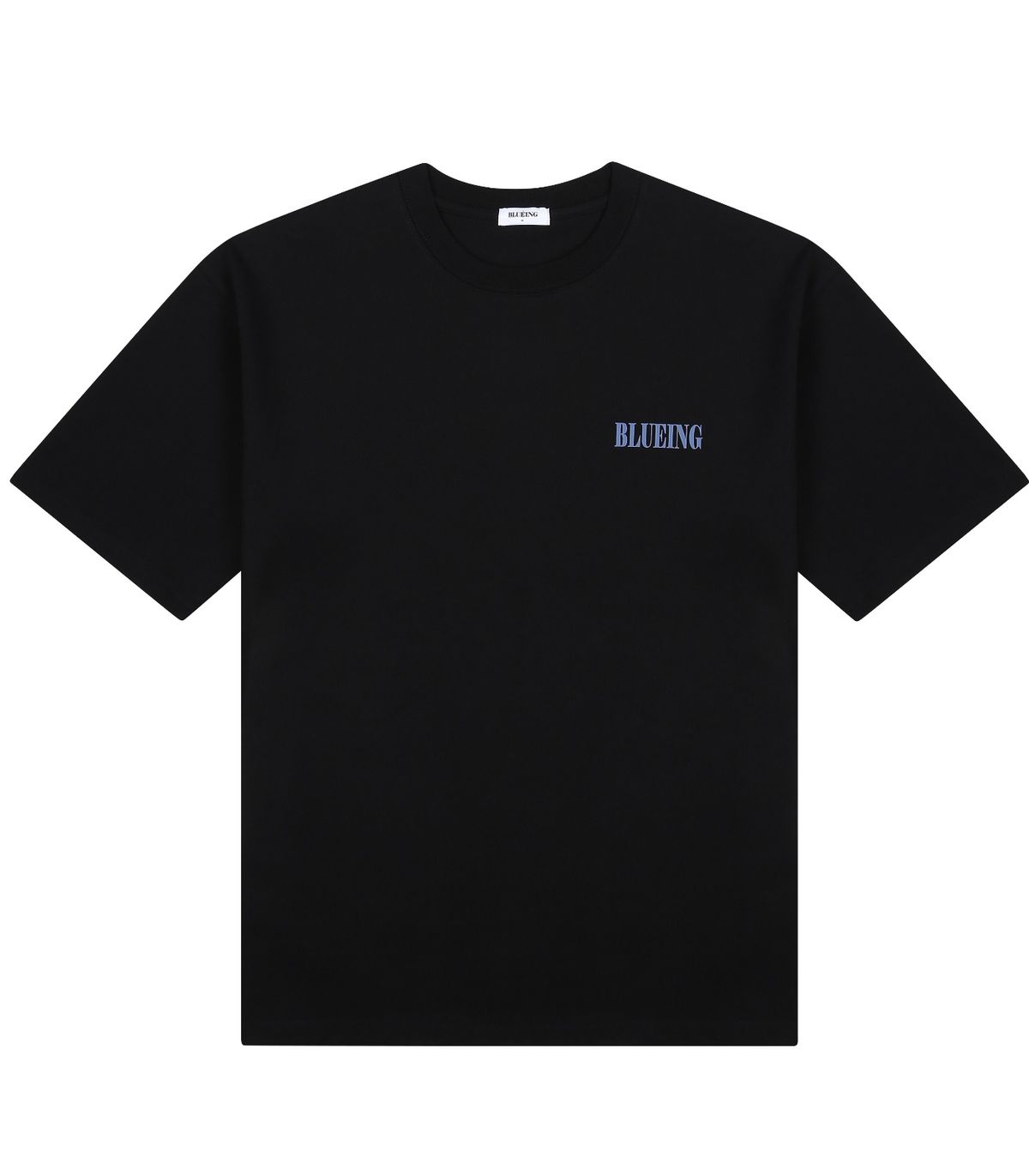 블루잉(BLUEING) BLUEING WHALE GRAPHIC LOGO TEE [BLACK]