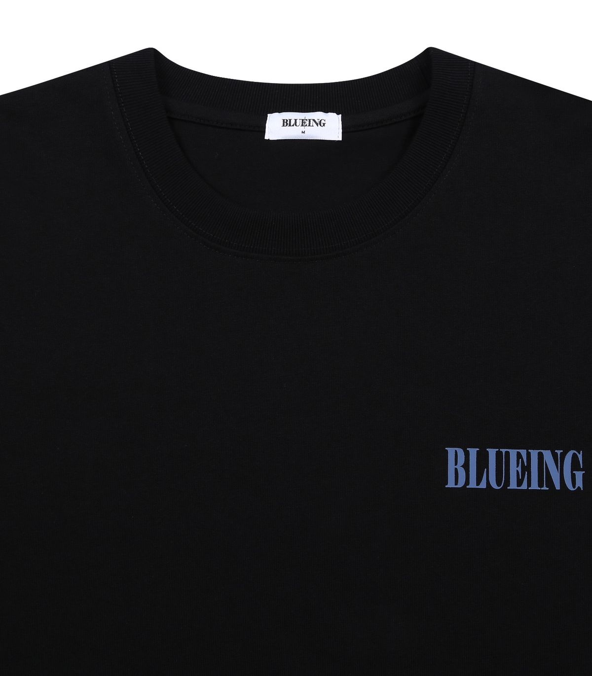 블루잉(BLUEING) BLUEING WHALE GRAPHIC LOGO TEE [BLACK]