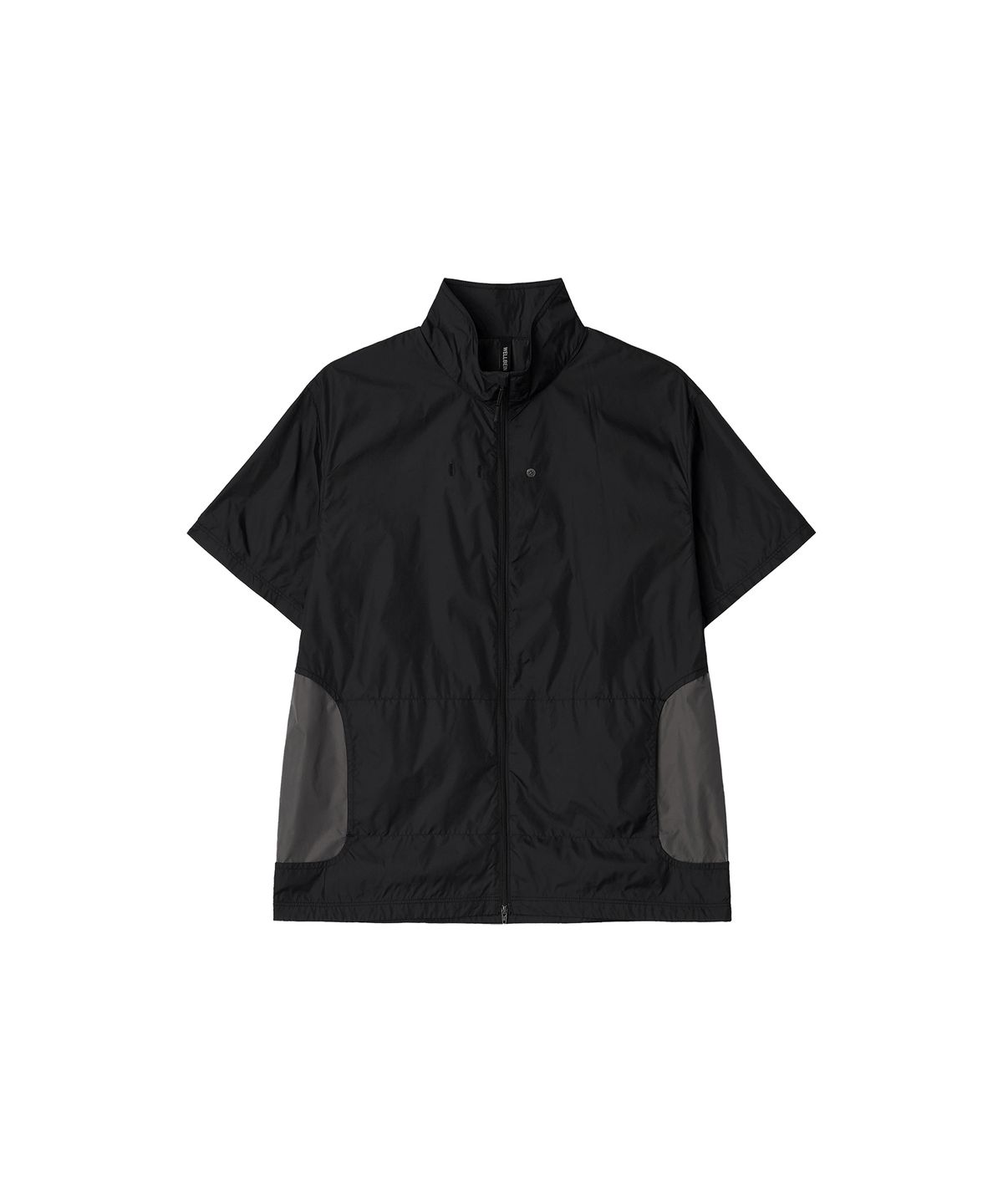 웰빙익스프레스(WELLBEING EXPRESS) Light Nylon Half Sleeve Zipup Black