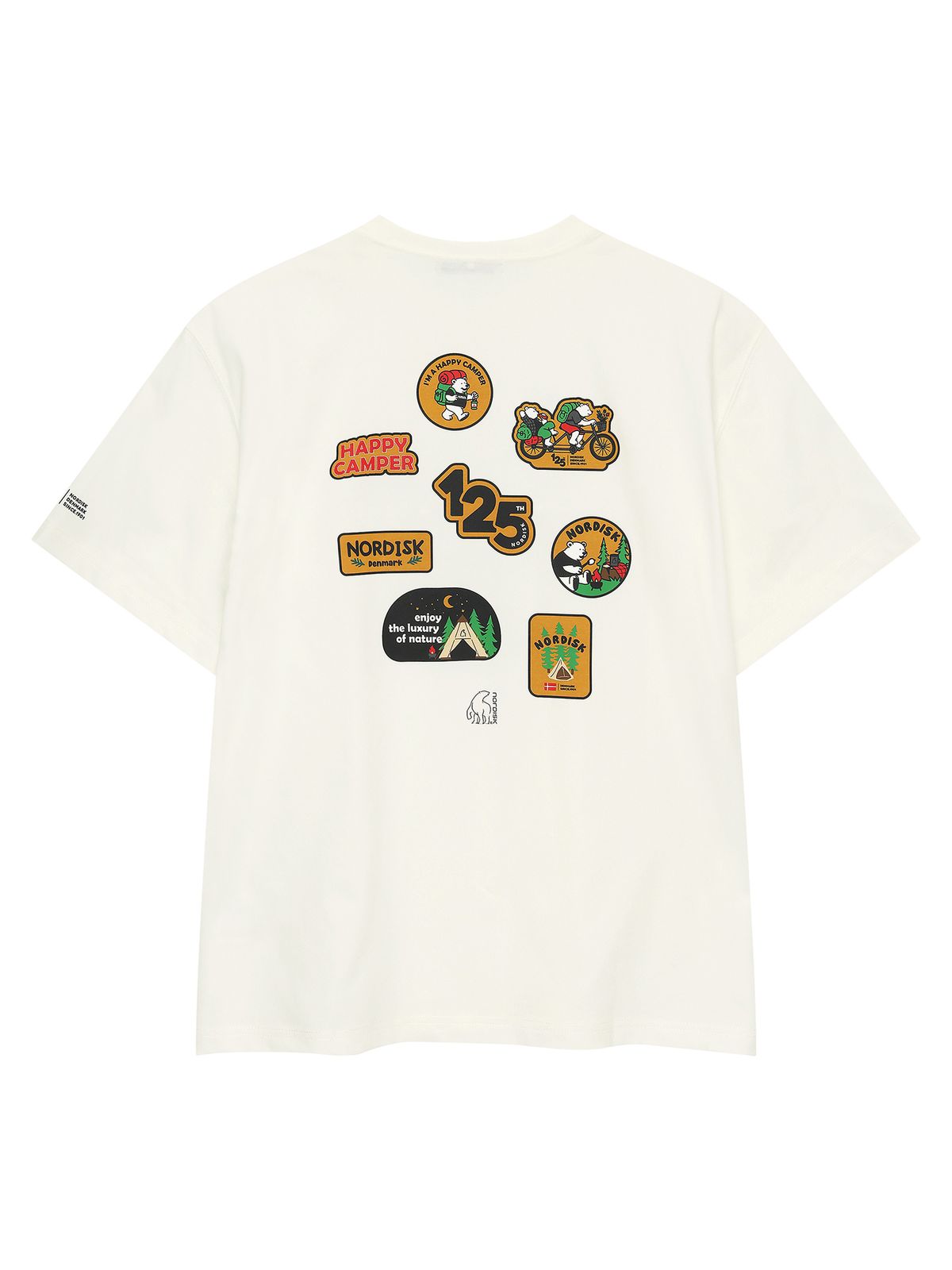 노르디스크(NORDISK) 125 캠핑 반팔 티셔츠 - U_Off White