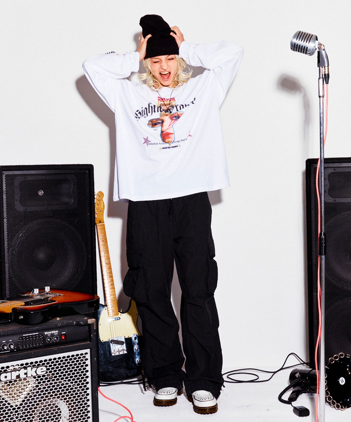 하이타이드 프랭키(HIGHTIDEFRANKIE) Lightweight Coated Cargo Pants Black
