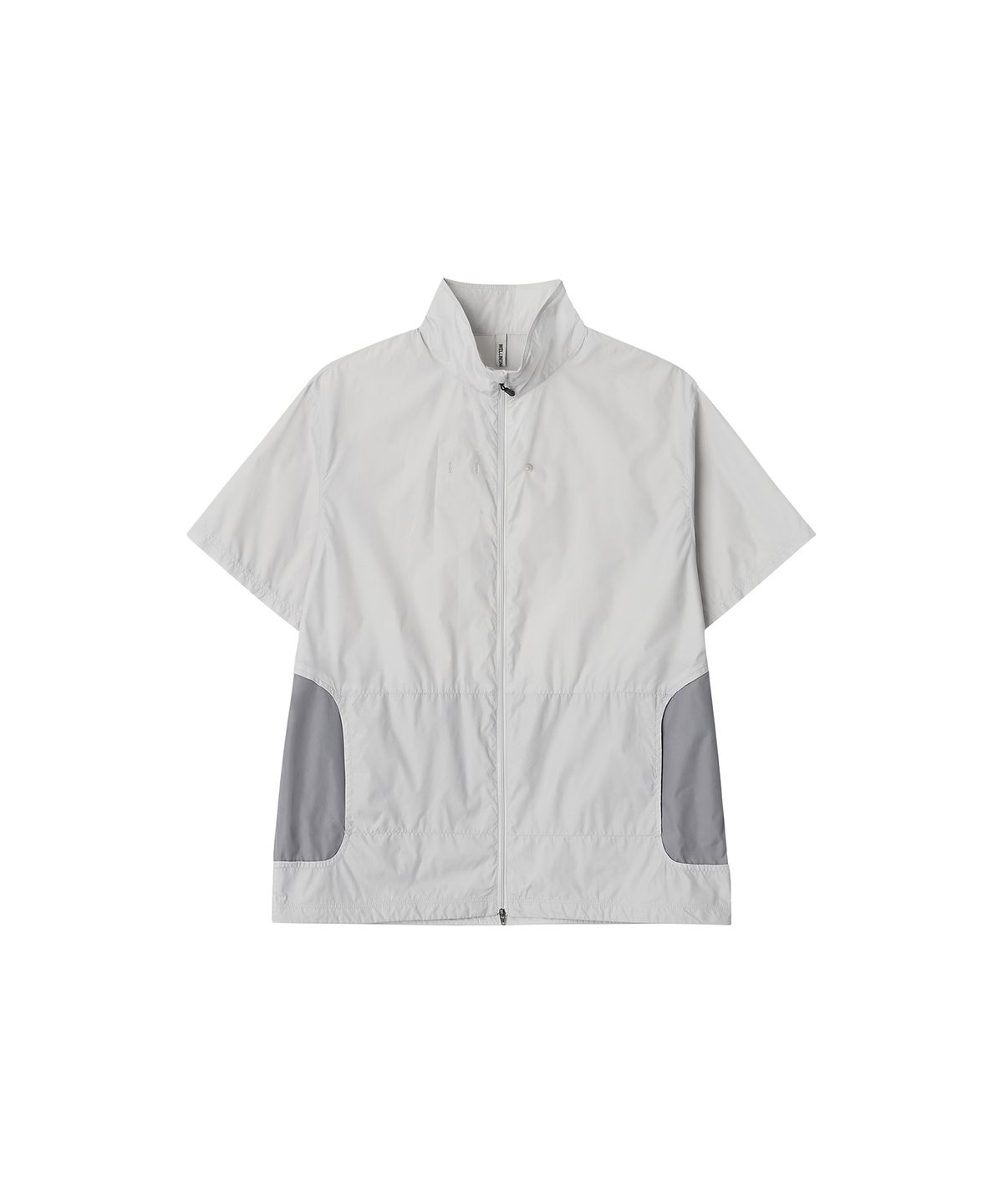 웰빙익스프레스(WELLBEING EXPRESS) Light Nylon Half Sleeve Zipup Greyish Beige