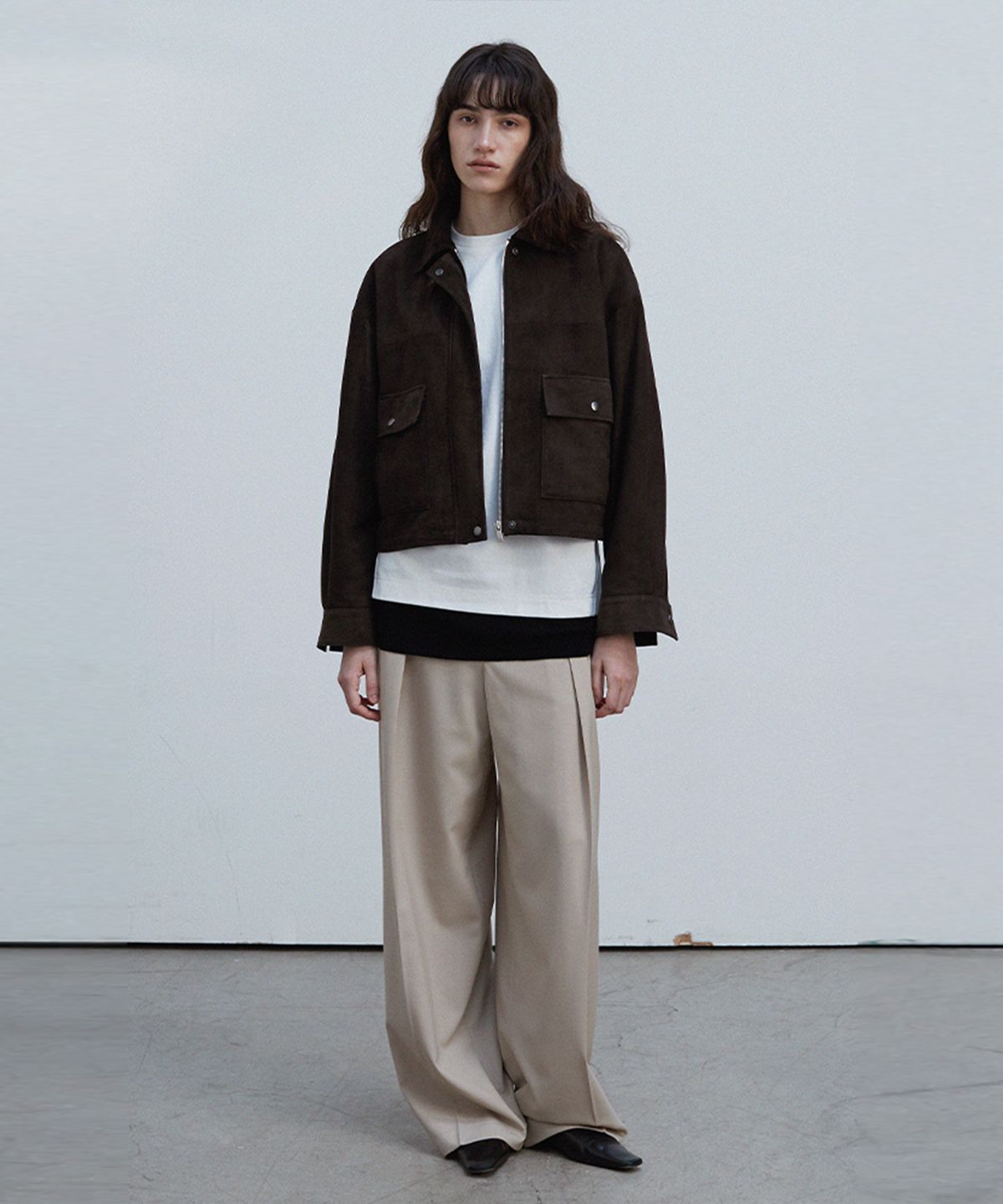 베르데마르(VERDEMAR) Suede Heritage Raw Jacket_Deep brown