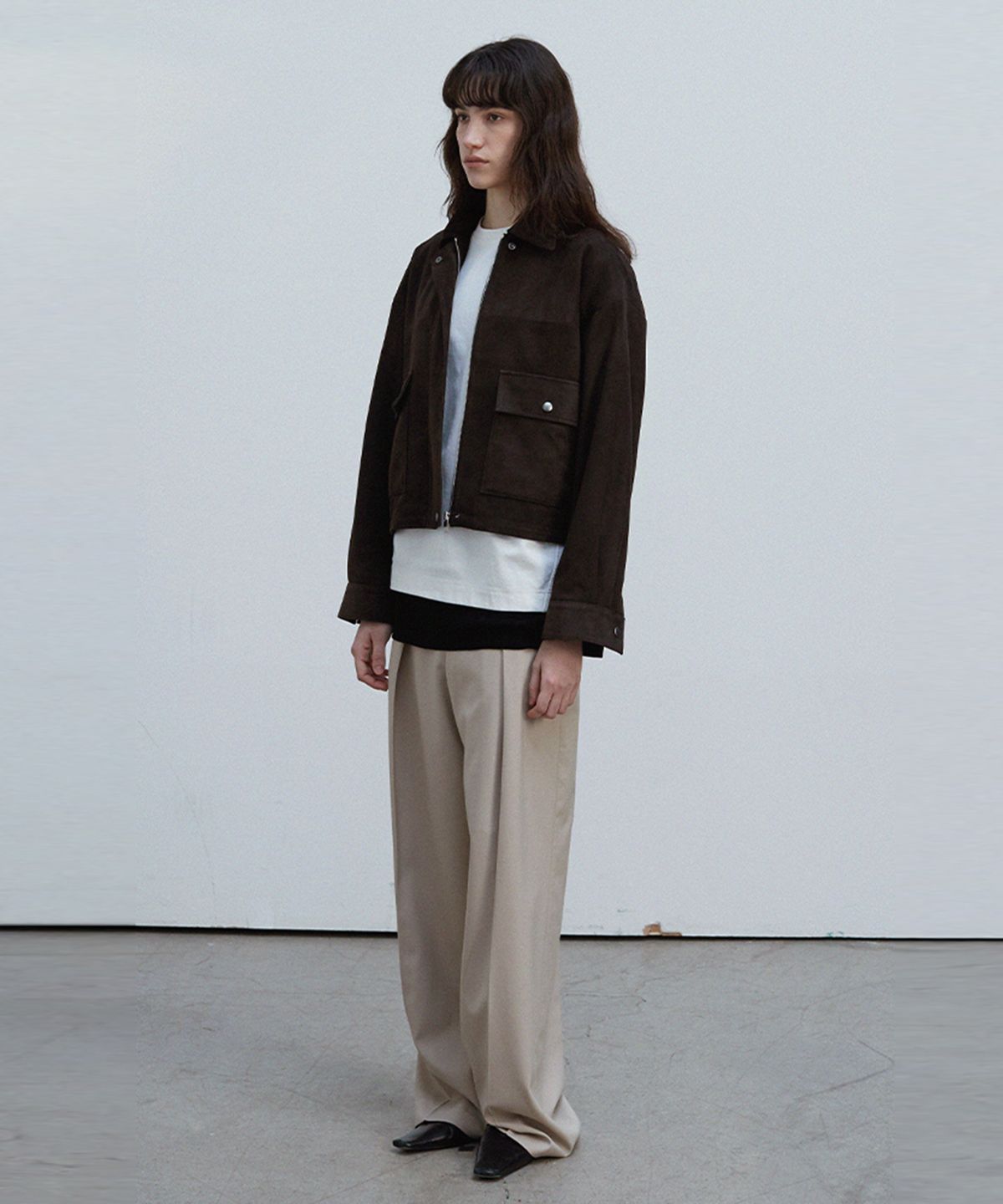 베르데마르(VERDEMAR) Suede Heritage Raw Jacket_Deep brown
