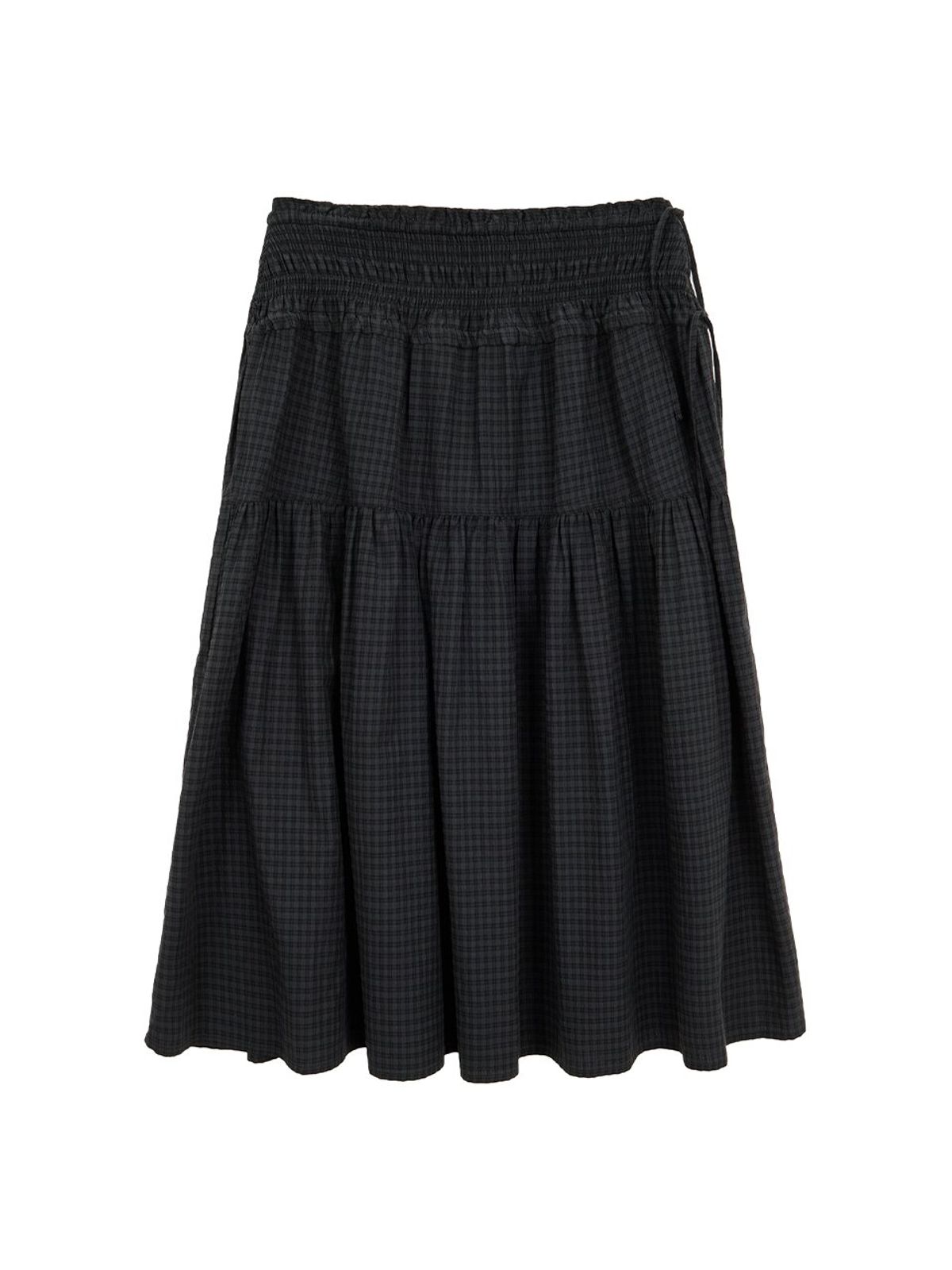 뮈뮈에르(MUEMUER) Tiered Long Flare Skirt MU2611SK103M