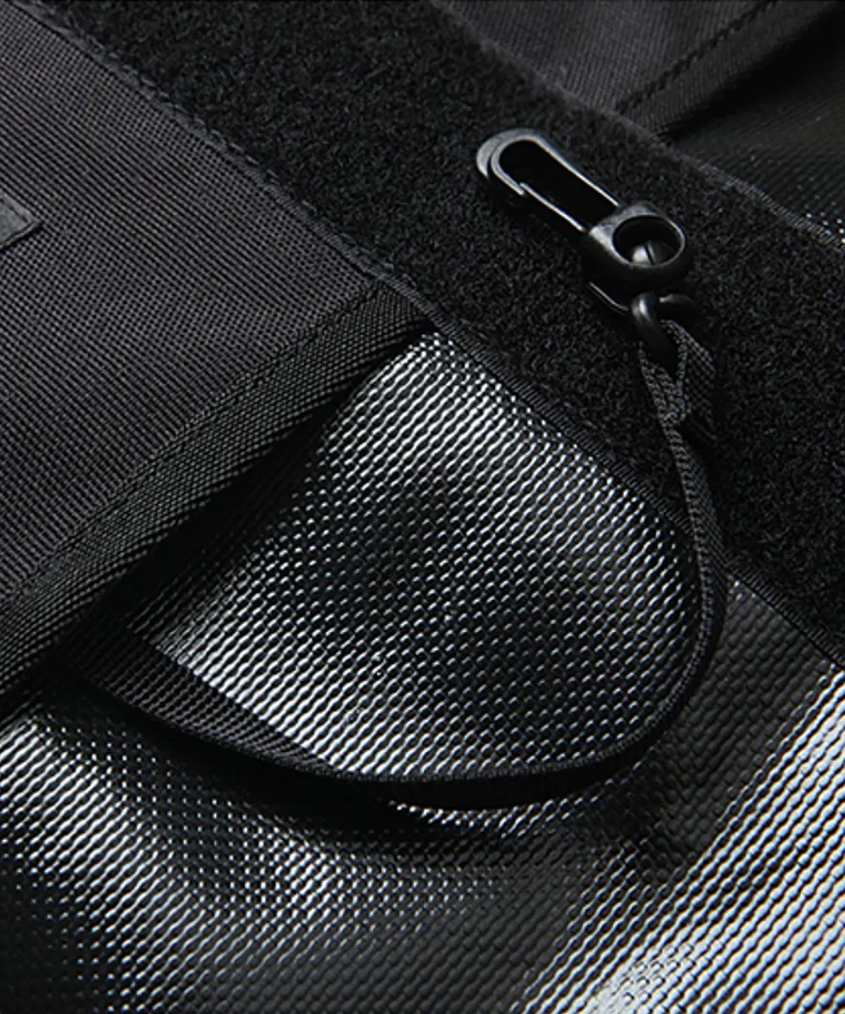 티레벨(T-LEVEL) Stance Roll Top Waist Bag Black
