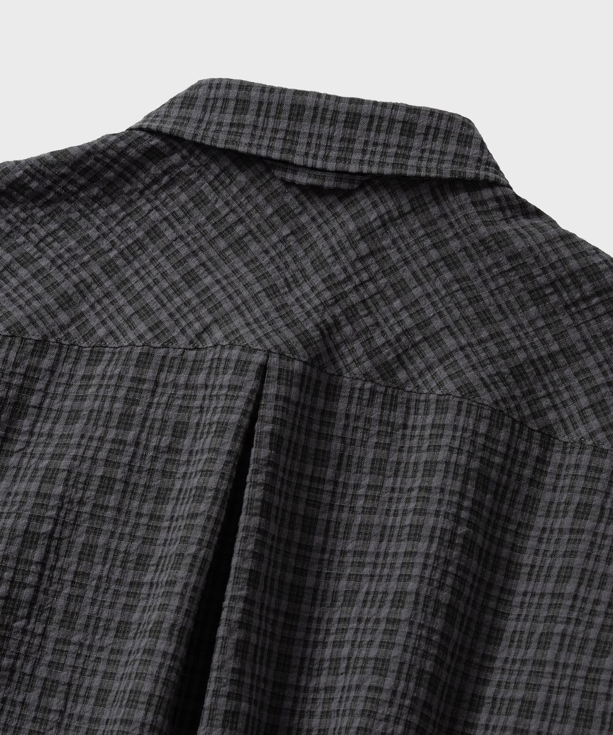 넌블랭크(NONBLANK) 블렌디드 체크 LS 셔츠_GREY