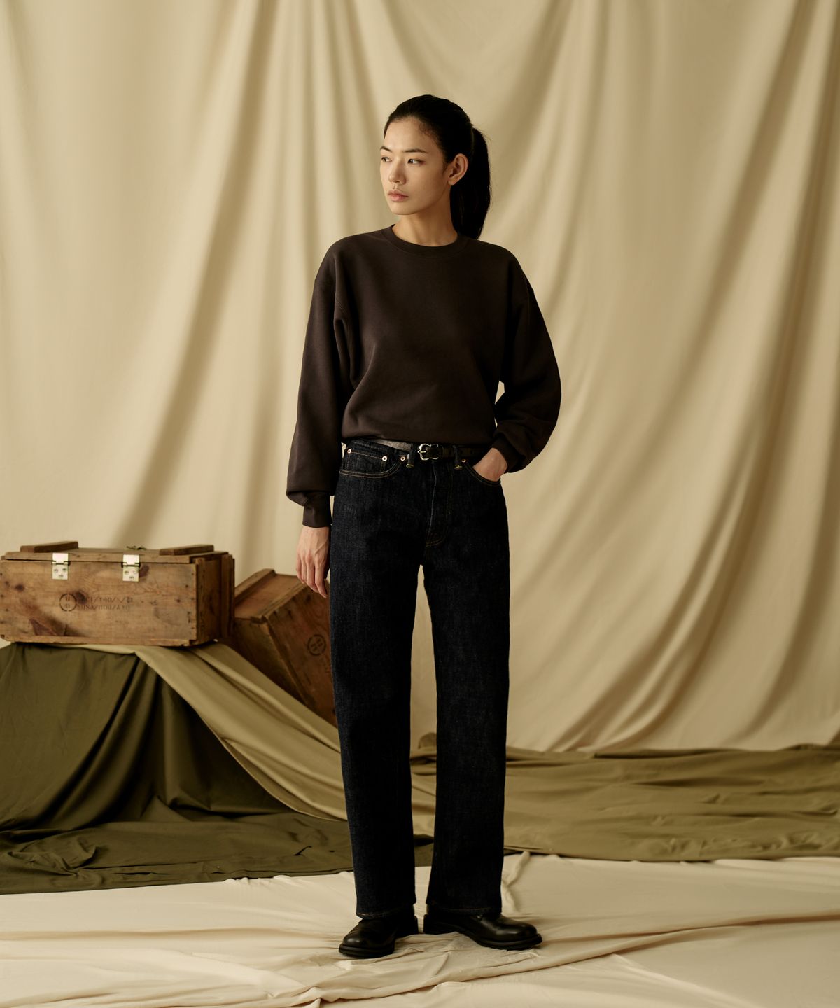 브론슨(BRONSON) 17.5oz Basic Sweatshirt KR Ver. Oatmeal