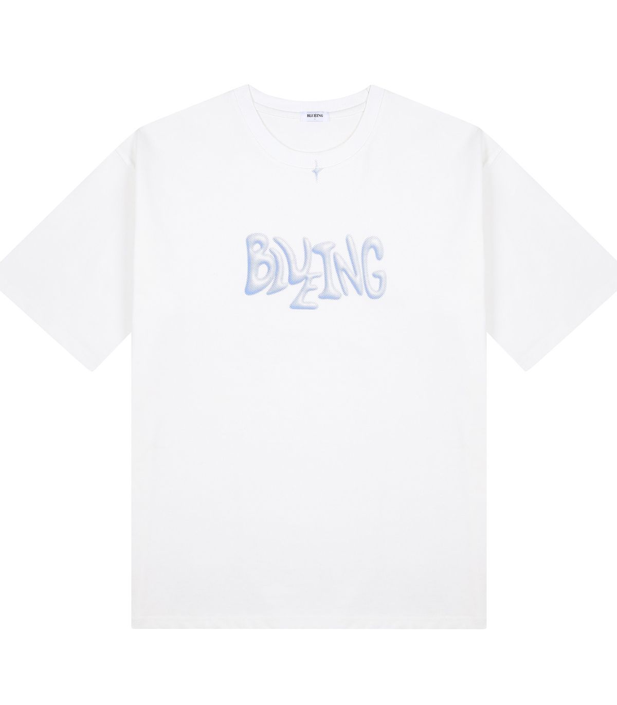 블루잉(BLUEING) BLUEING BLUR LOGO GRAPHIC TEE [WHITE]