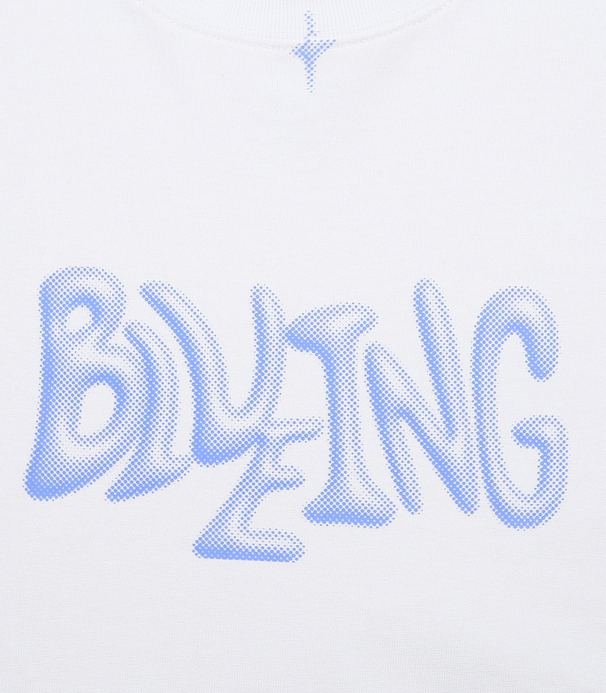 블루잉(BLUEING) BLUEING BLUR LOGO GRAPHIC TEE [WHITE]
