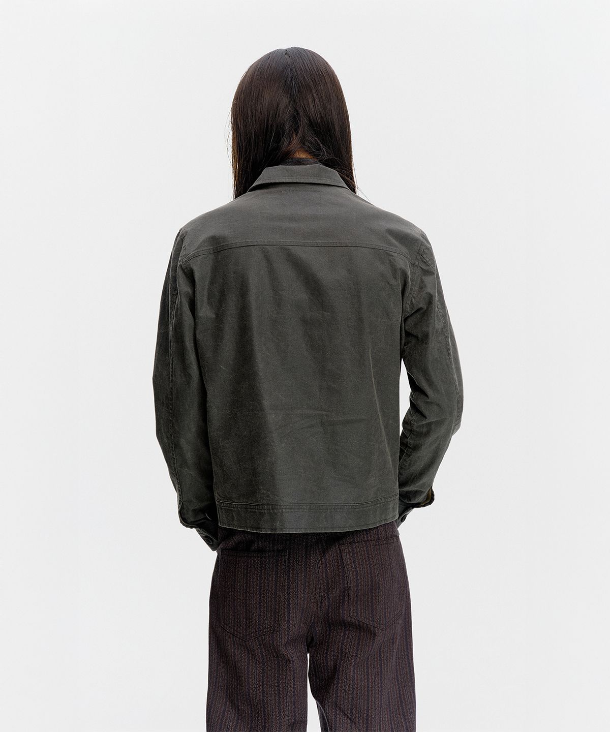 서피스에디션(SURFACE EDITION) FLANNEL 4-POCKET JACKET CHARCOAL