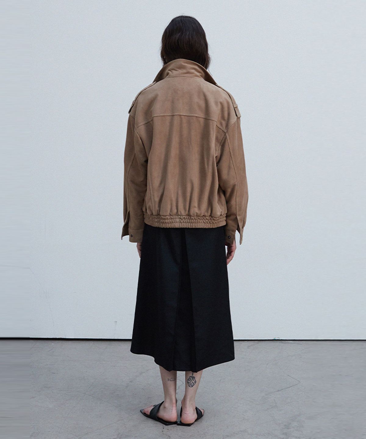 베르데마르(VERDEMAR) Oversized Flap Pocket Bomber_Beige