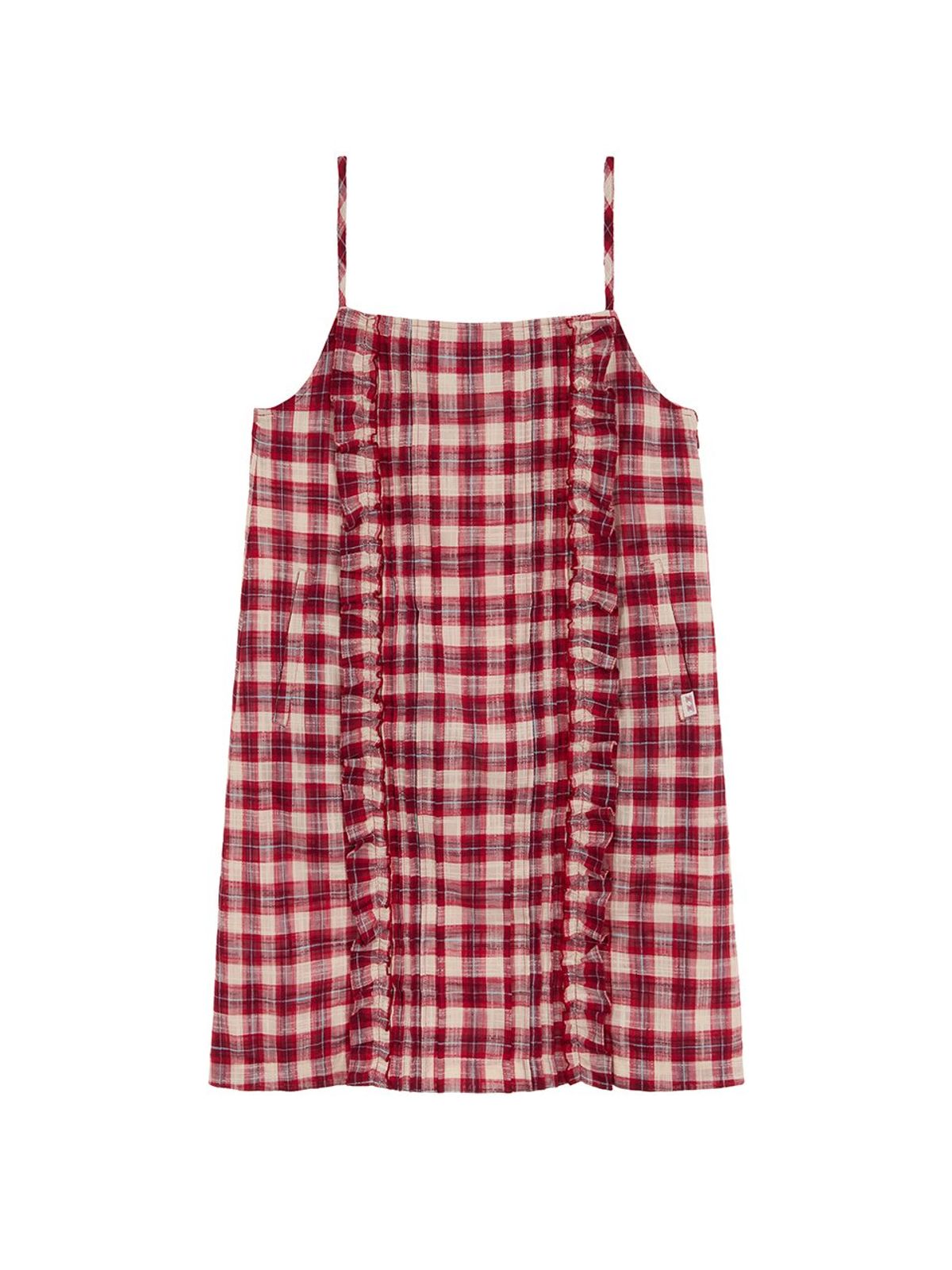 뮈뮈에르(MUEMUER) Frill Point Check Dress MU2611OP101M
