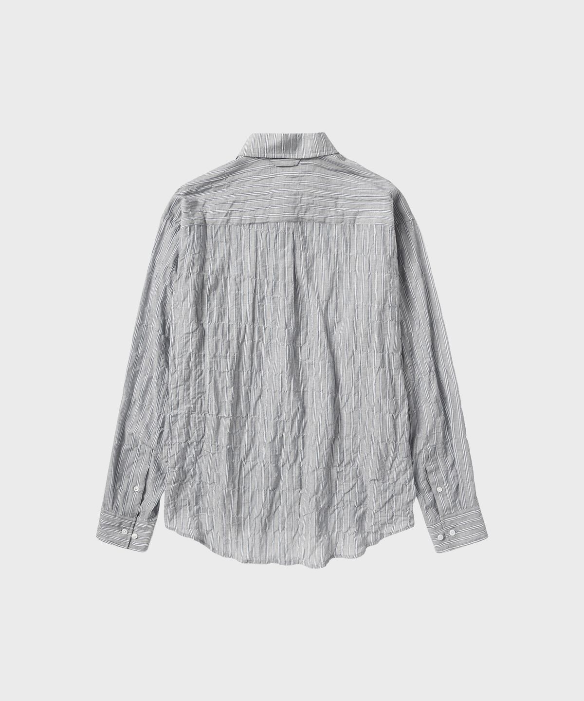 넌블랭크(NONBLANK) 스트라이프 LS 셔츠_GREY