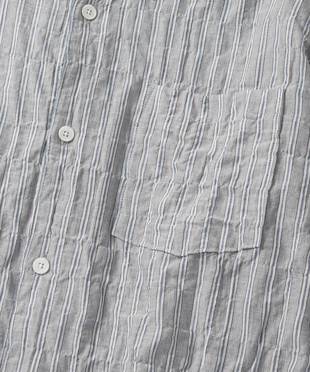 넌블랭크(NONBLANK) 스트라이프 LS 셔츠_GREY