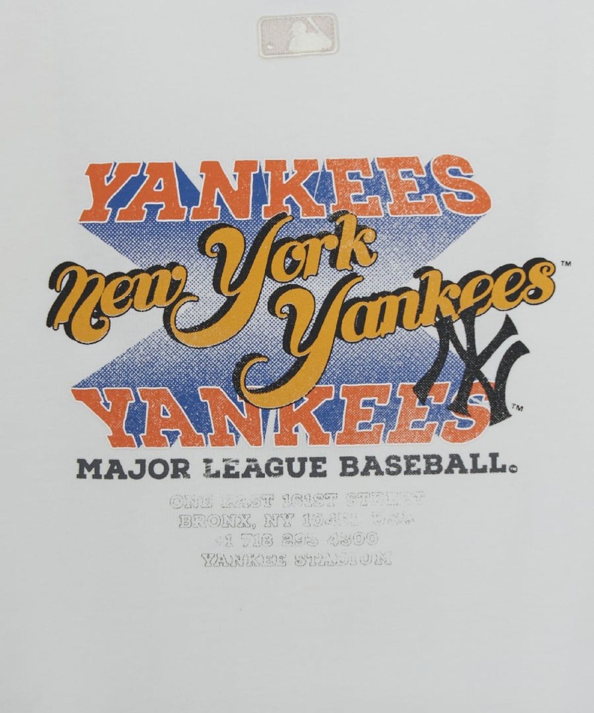 엠엘비(MLB) 빈티지 등판 그래픽 반팔 티셔츠 NY (White)