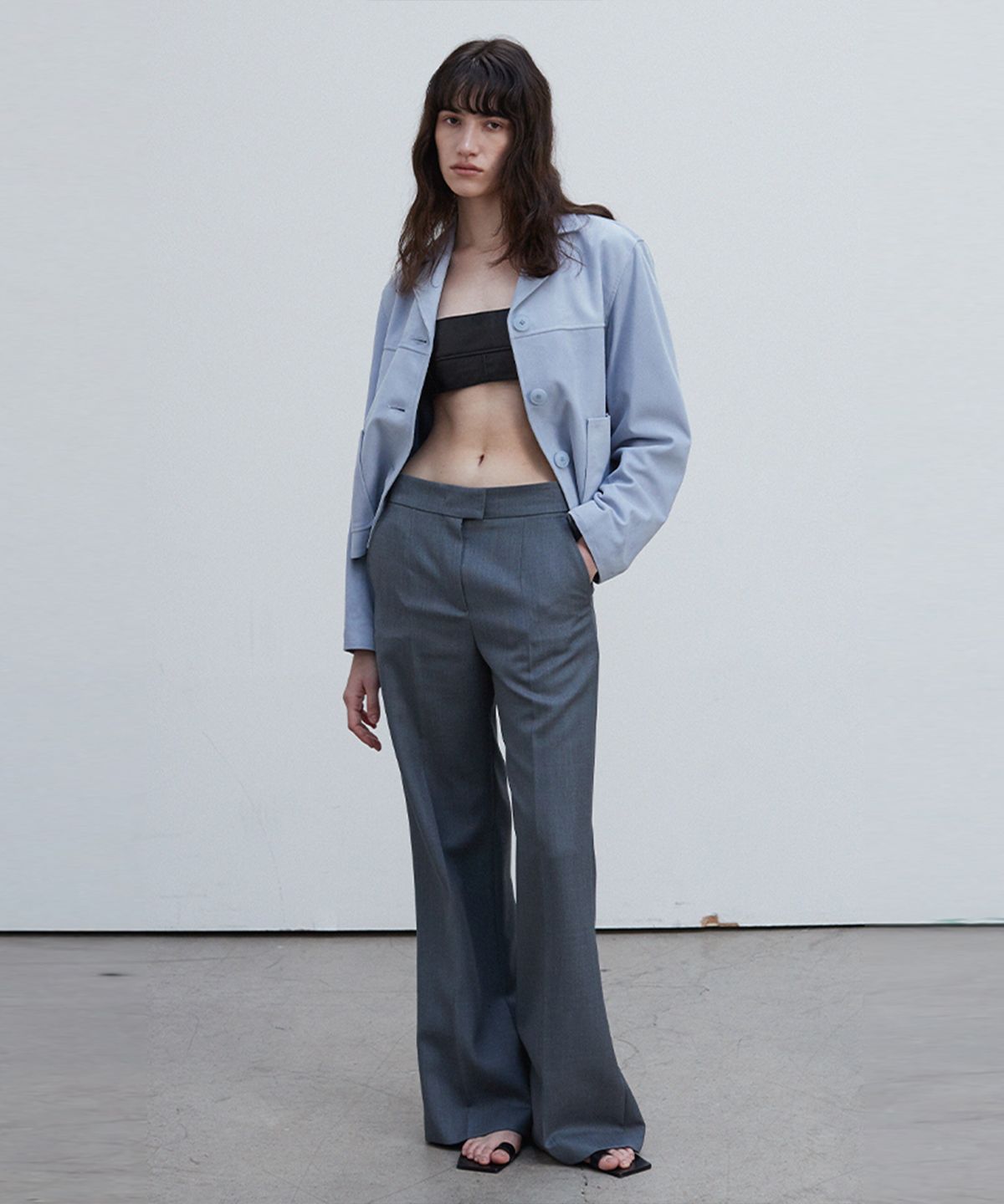 베르데마르(VERDEMAR) Leather Minimal Bra Top