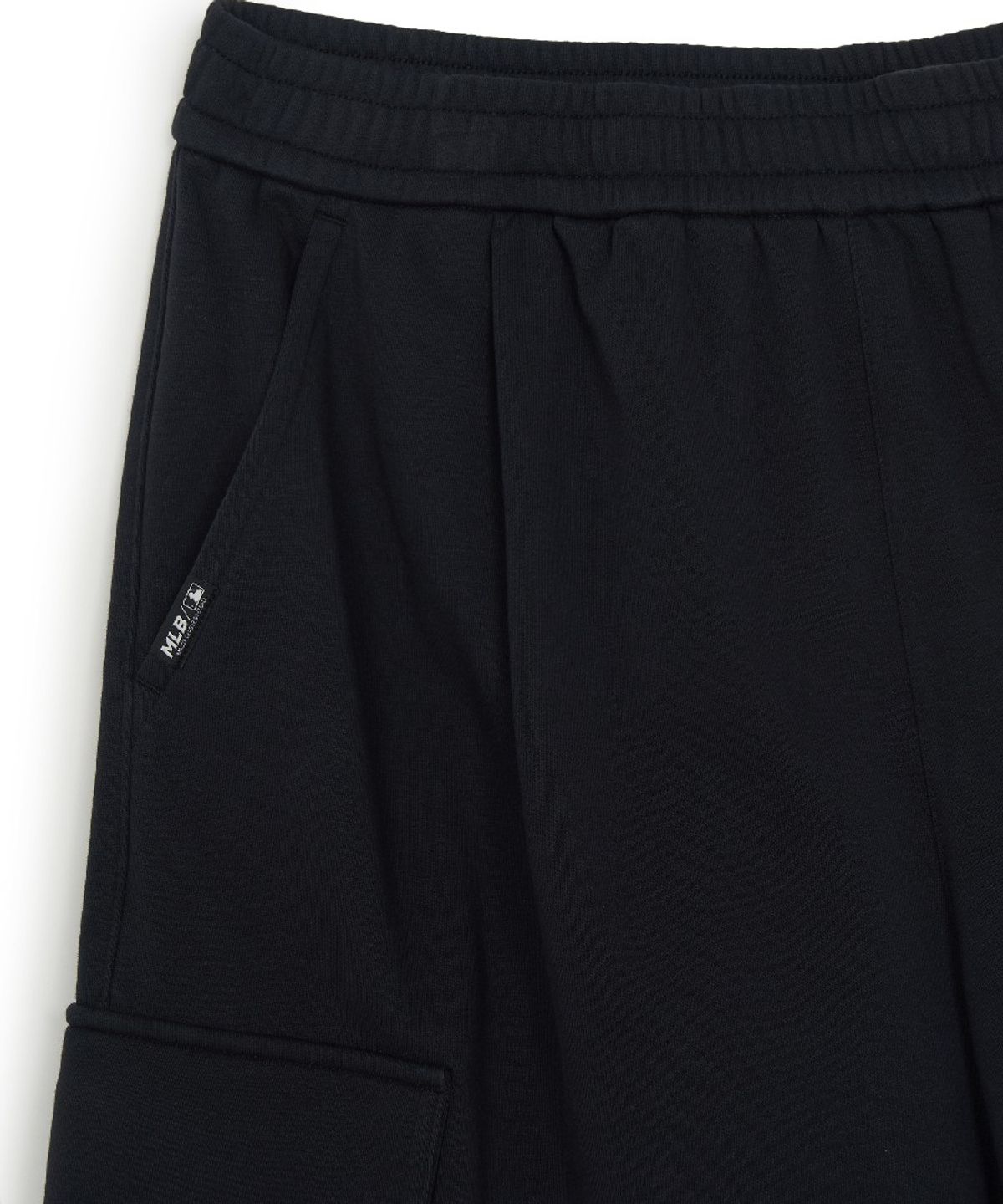 엠엘비(MLB) 베이직 스몰로고 카고 버뮤다 팬츠 NY (Black)