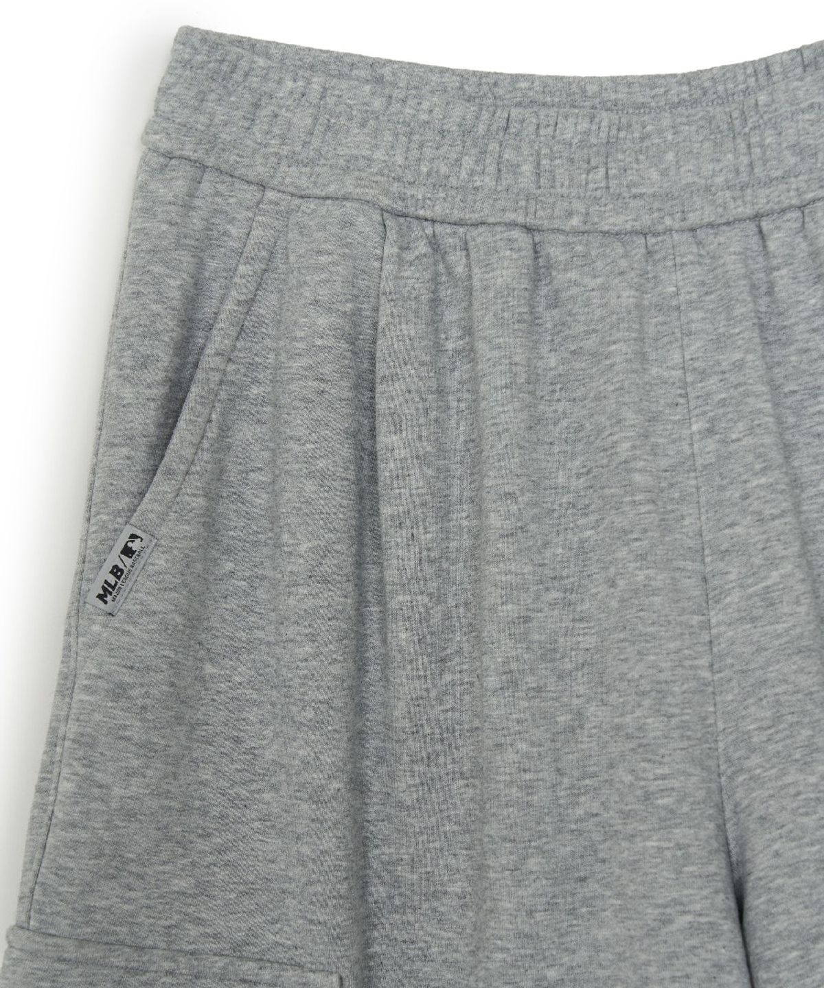 엠엘비(MLB) 베이직 스몰로고 카고 버뮤다 팬츠 NYM (Melange Grey)