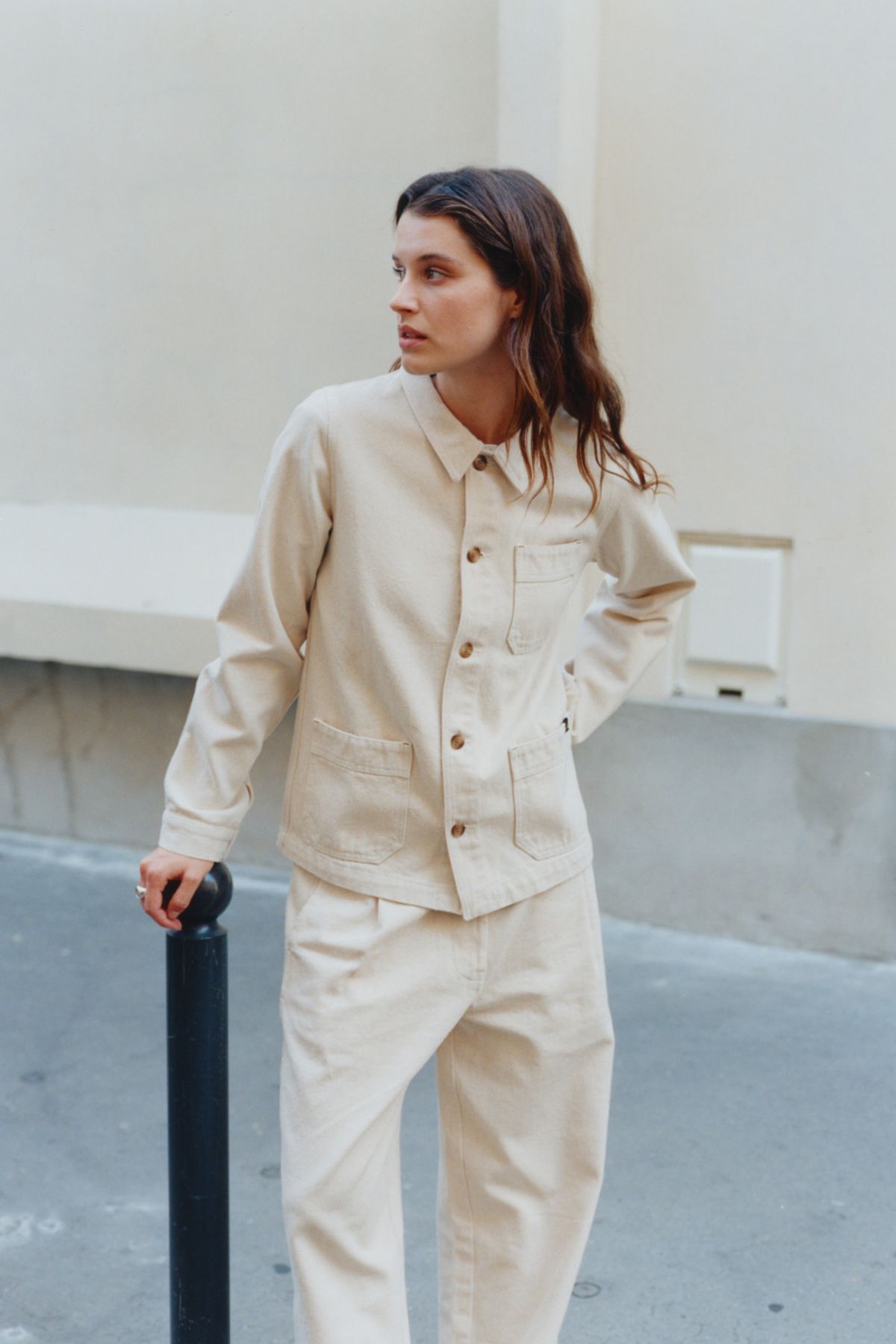 르몽생미셸(LE MONT ST MICHEL) VONK – WORK JACKET_Ivory