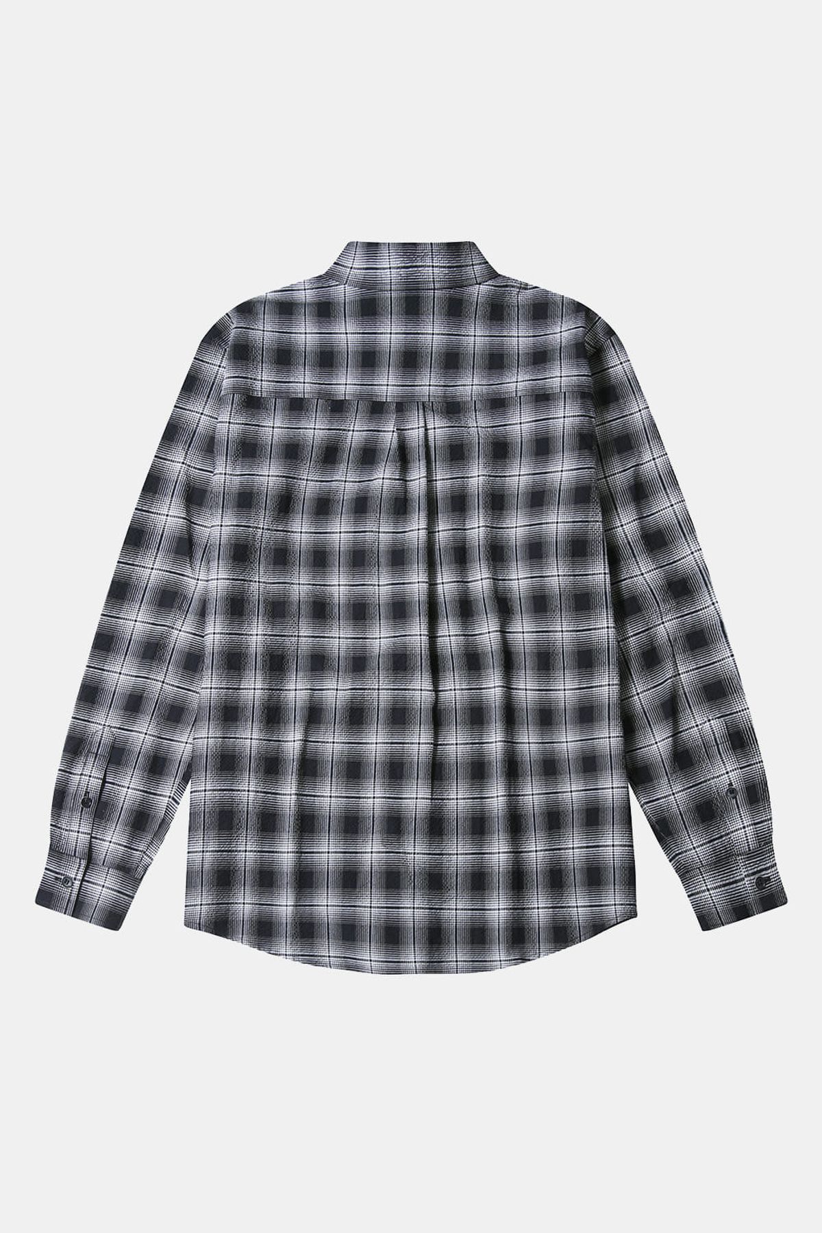 르몽생미셸(LE MONT ST MICHEL) COTTON TARTAN CHECK SHIRT - Black