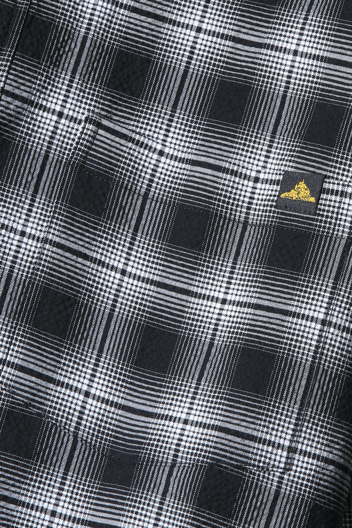 르몽생미셸(LE MONT ST MICHEL) COTTON TARTAN CHECK SHIRT - Black