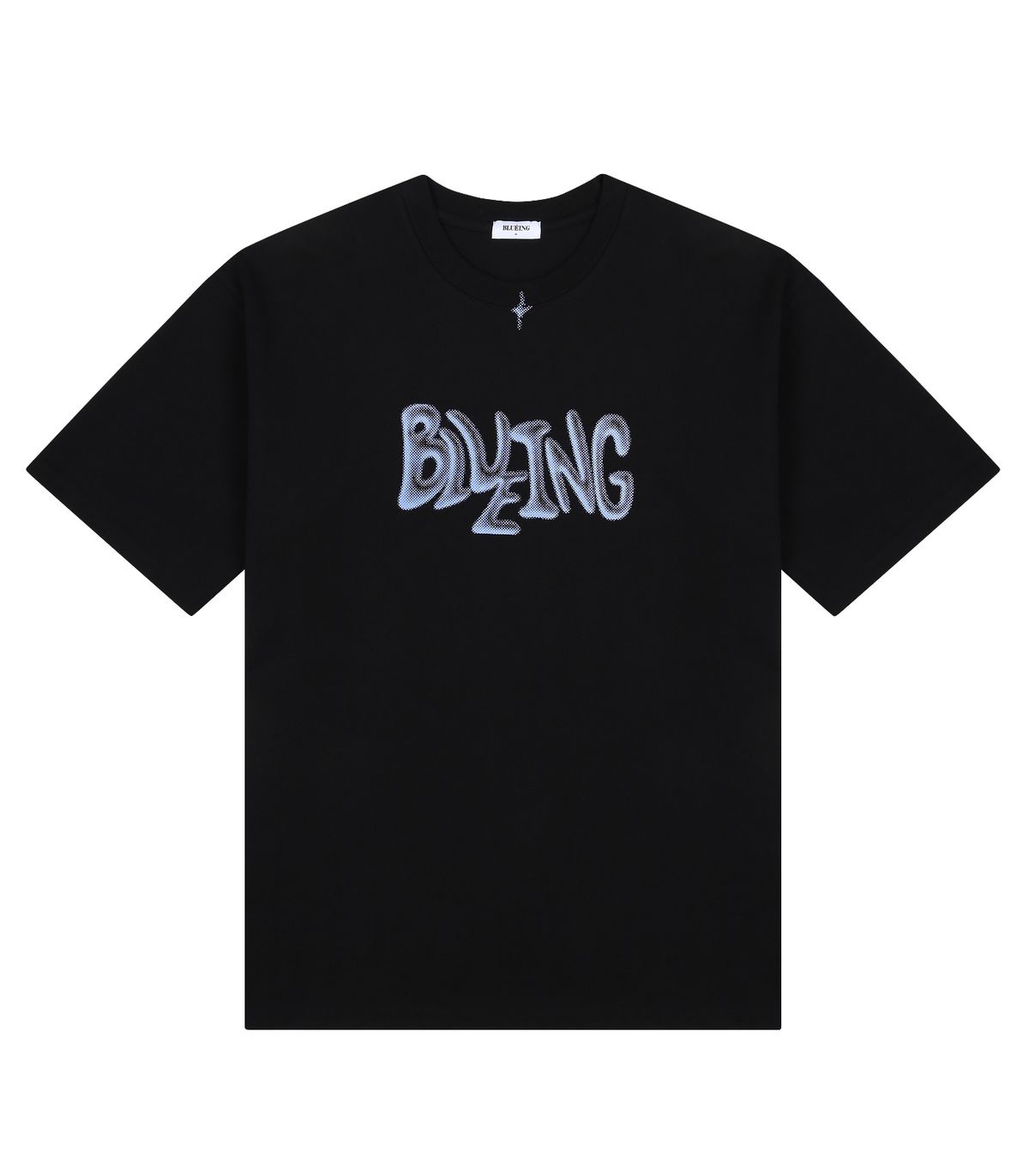 블루잉(BLUEING) BLUEING BLUR LOGO GRAPHIC TEE [BLACK]