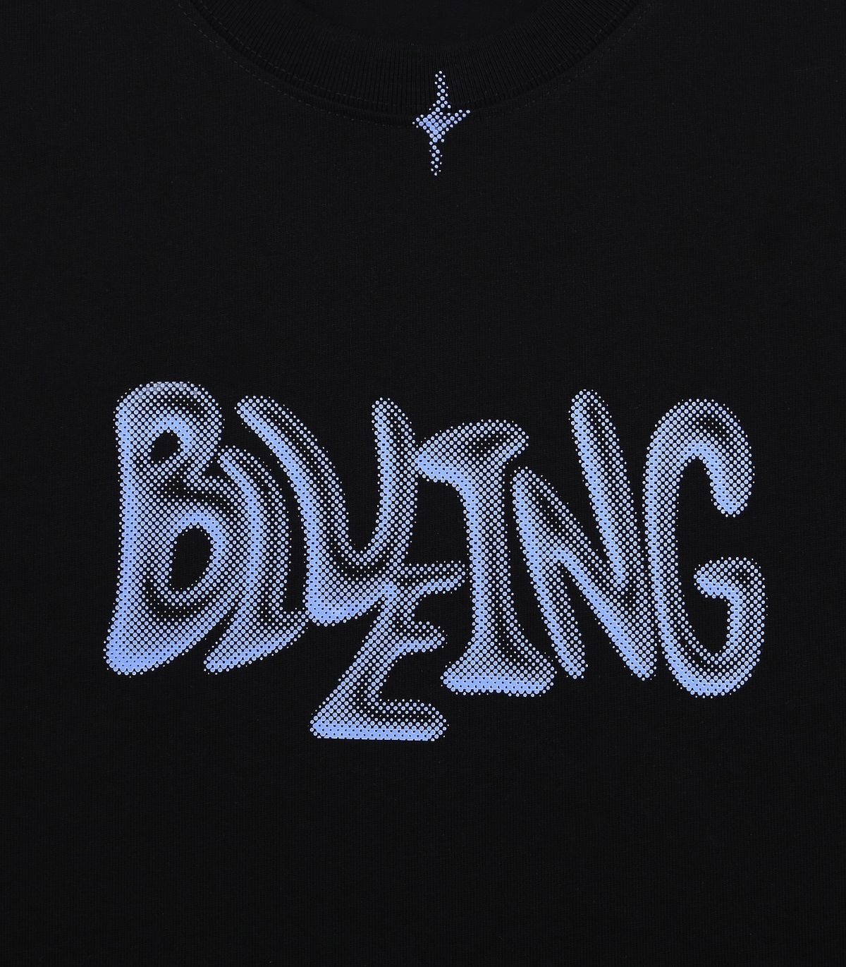 블루잉(BLUEING) BLUEING BLUR LOGO GRAPHIC TEE [BLACK]