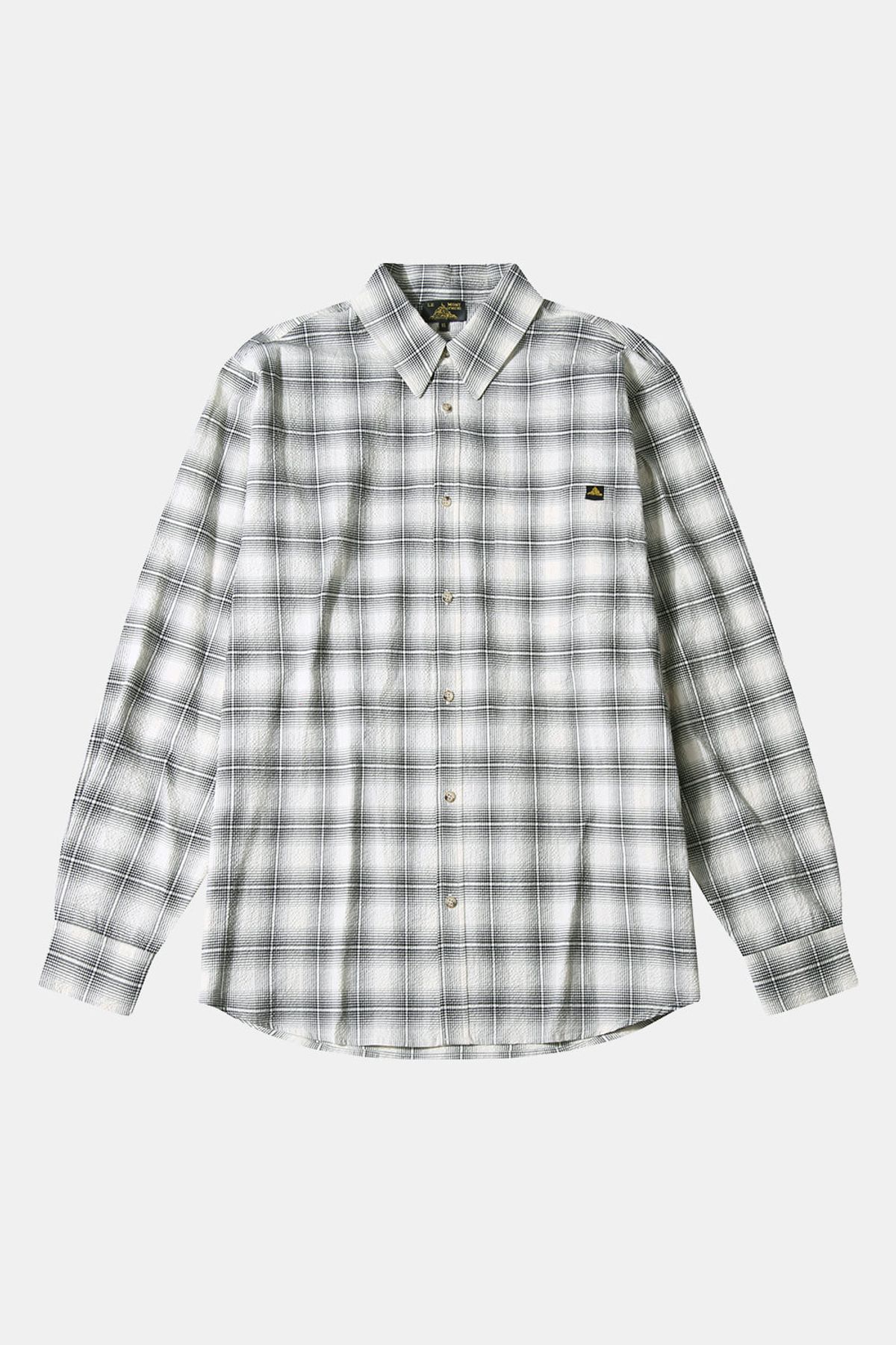 르몽생미셸(LE MONT ST MICHEL) COTTON TARTAN CHECK SHIRT - White
