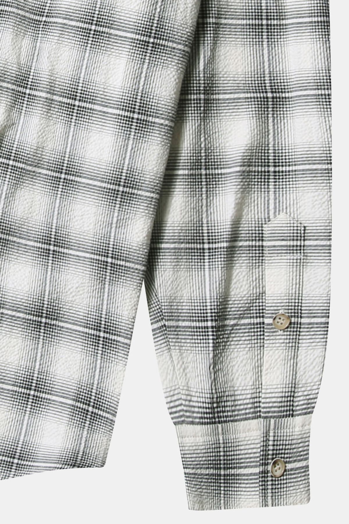 르몽생미셸(LE MONT ST MICHEL) COTTON TARTAN CHECK SHIRT - White