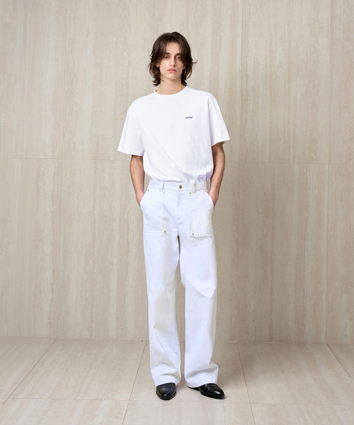 리이 맨(RERHEE MEN) WIDE LEG DENIM PANTS