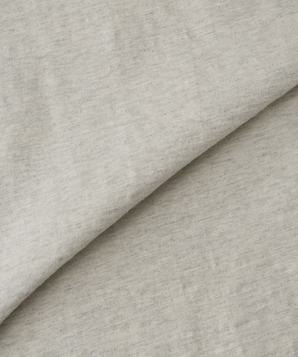 아웃스탠딩(OUTSTANDING) VINTAGE HENLEY NECK HALF SLEEVE TEE_1%OATMEAL