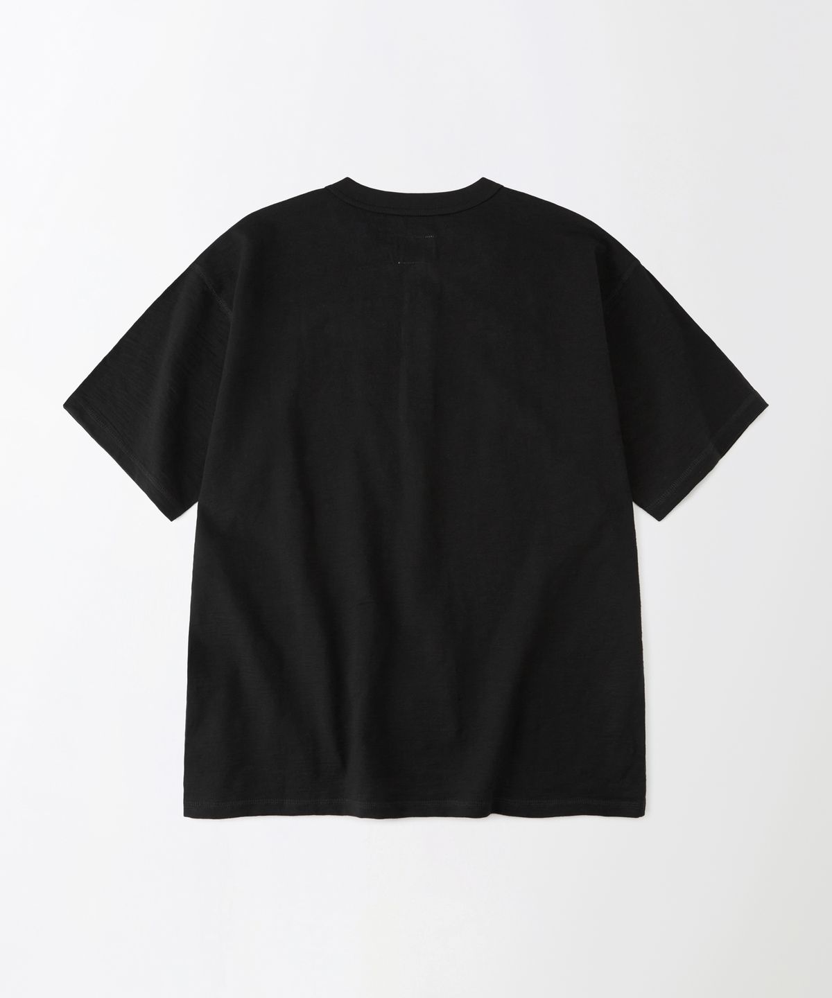 아웃스탠딩(OUTSTANDING) VINTAGE HENLEY NECK HALF SLEEVE TEE_BLACK