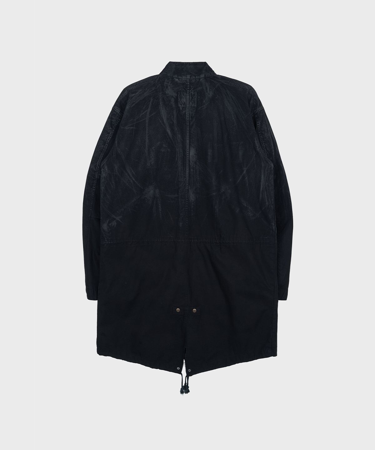 서피스에디션(SURFACE EDITION) WAXED M-65 FISHTAIL PARKA BLACK