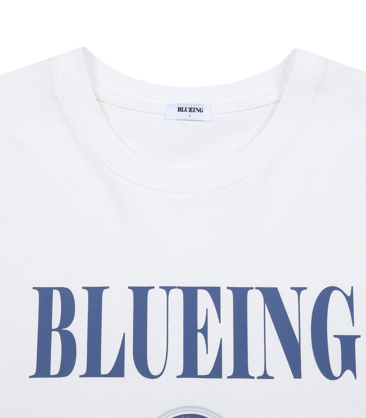 블루잉(BLUEING) BLUEING PLANET LOGO GRAPHIC TEE [WHITE]
