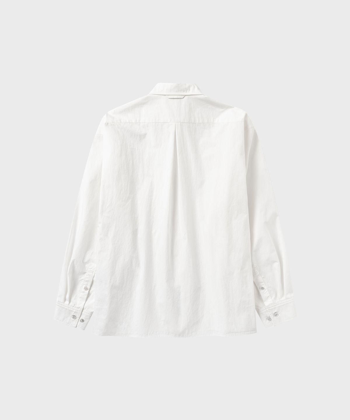 넌블랭크(NONBLANK) 소프트 크런치 CN 크롭 LS 셔츠_WHITE