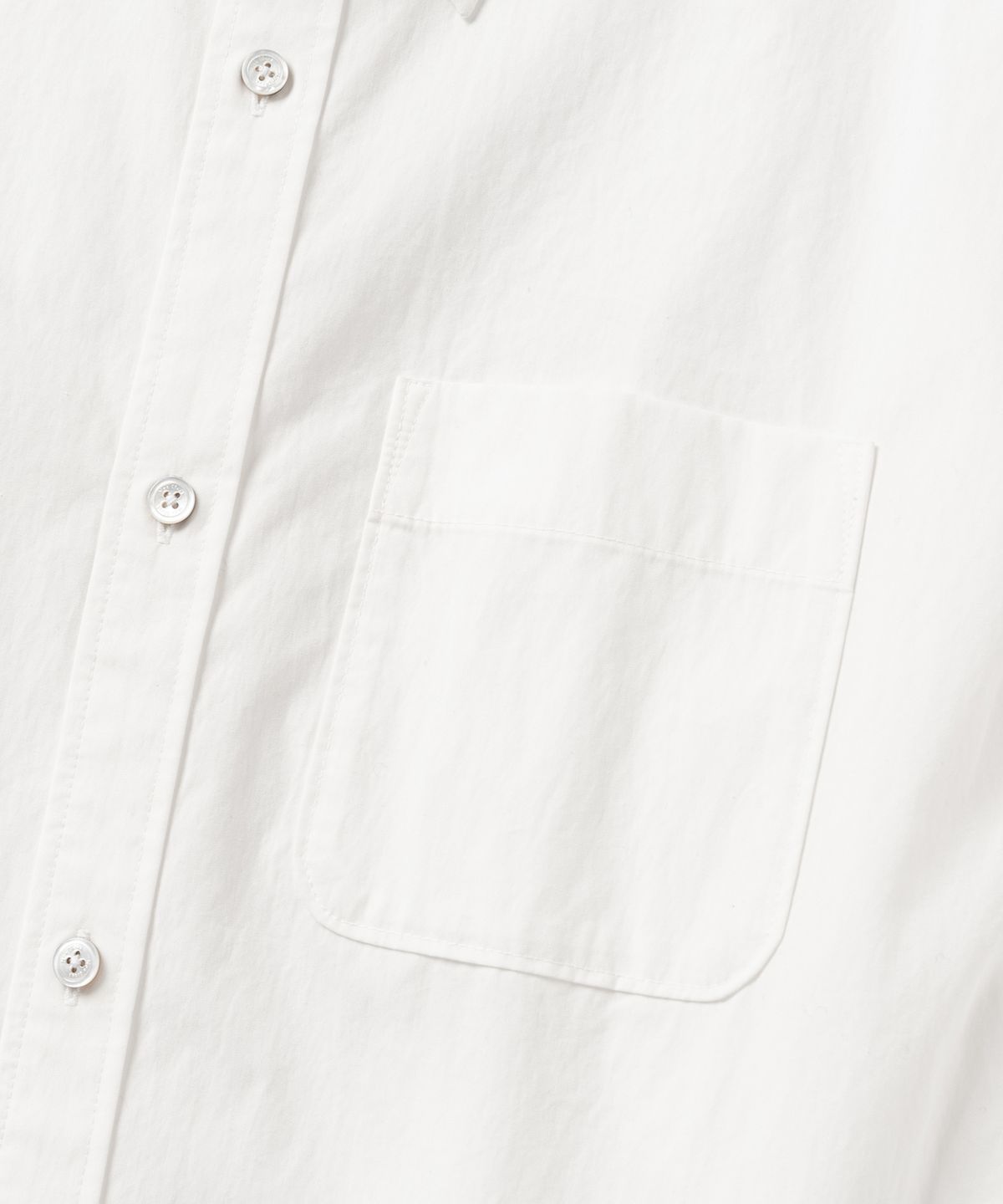 넌블랭크(NONBLANK) 소프트 크런치 CN 크롭 LS 셔츠_WHITE