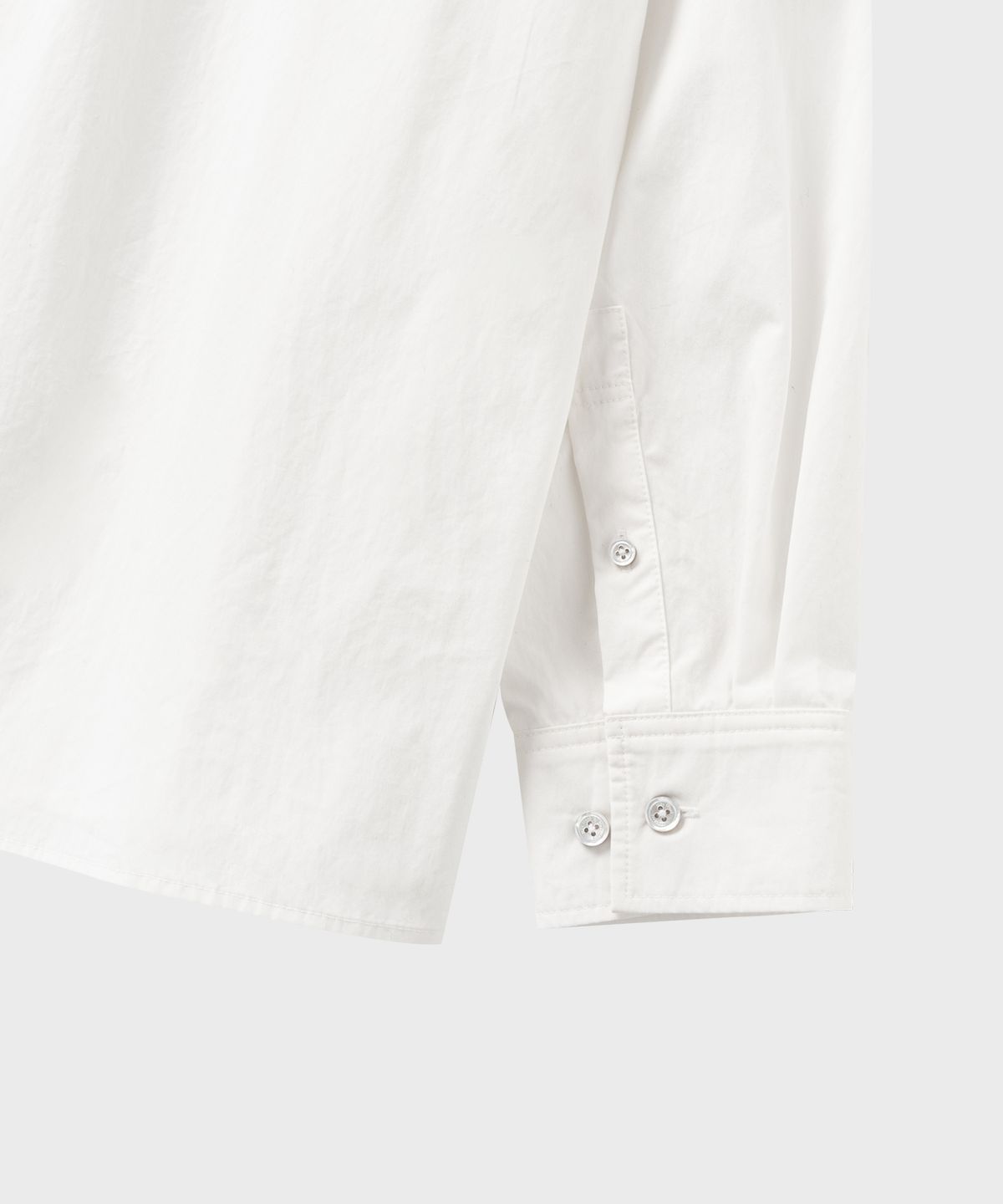 넌블랭크(NONBLANK) 소프트 크런치 CN 크롭 LS 셔츠_WHITE