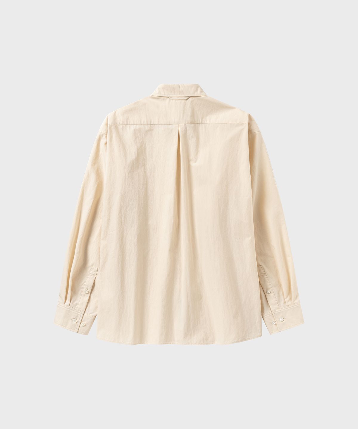 넌블랭크(NONBLANK) 소프트 크런치 CN 크롭 LS 셔츠_PALE YELLOW