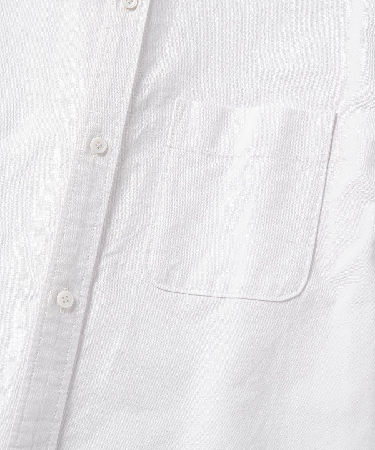 넌블랭크(NONBLANK) 옥스포드 크롭 LS 셔츠_WHITE