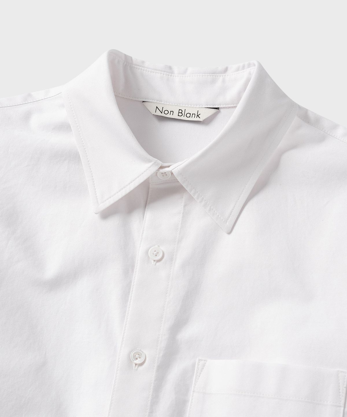 넌블랭크(NONBLANK) 에센셜 옥스포드 드레스 셔츠_WHITE